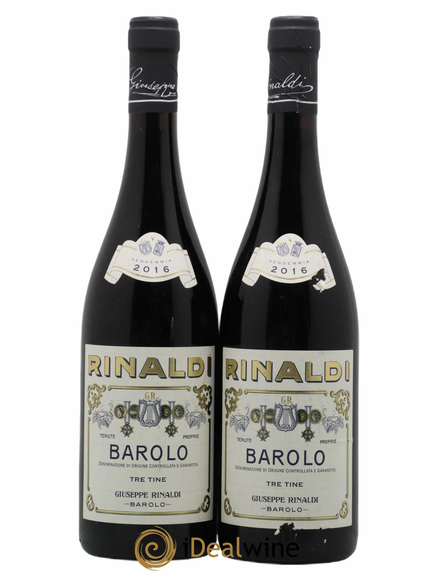 Barolo DOCG Tre Tine Giuseppe Rinaldi 2016 - Posten von 2 Flaschen - 0