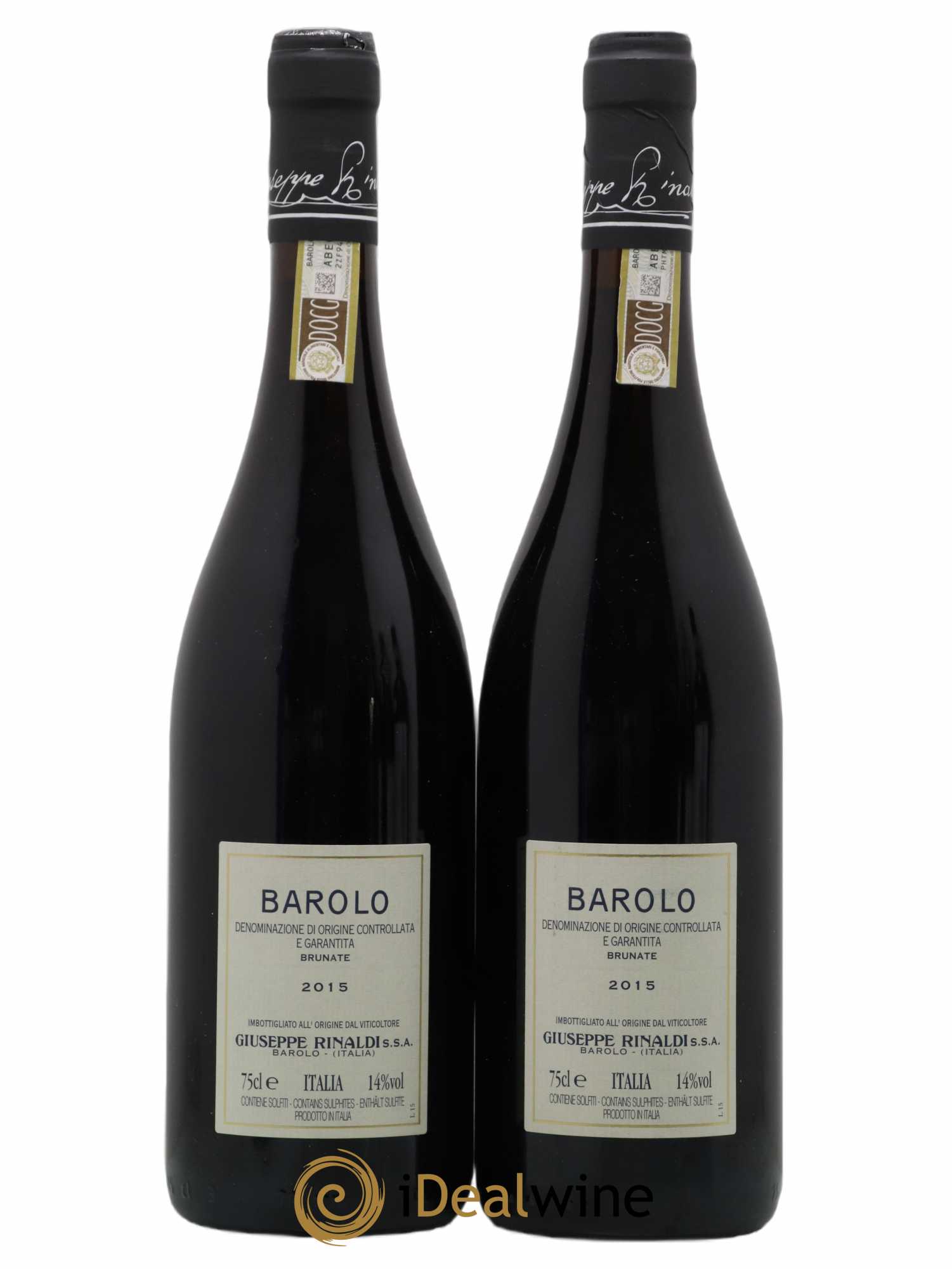 Barolo DOCG Brunate Giuseppe Rinaldi 2015 - Posten von 2 Flaschen - 1