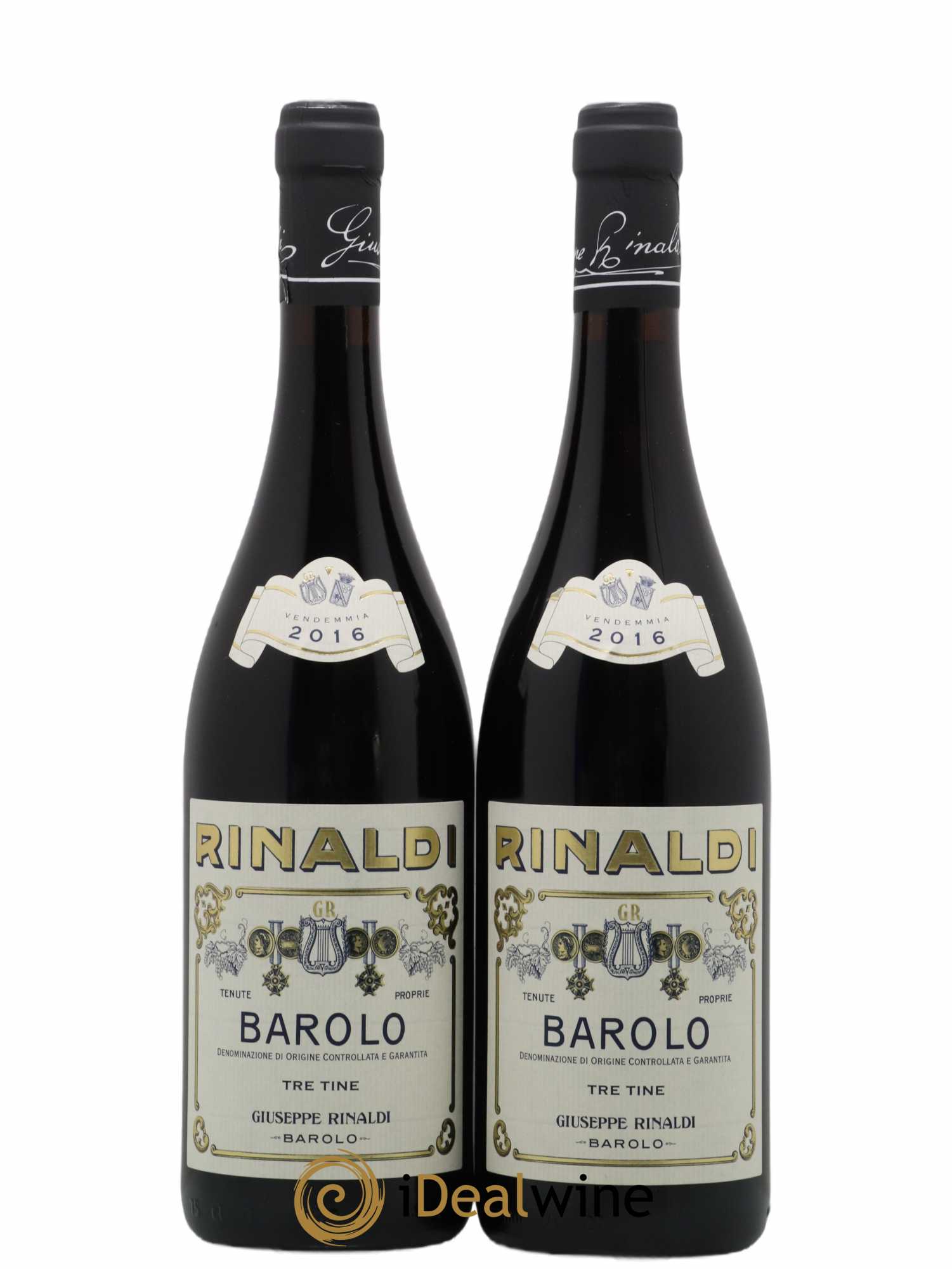 Barolo DOCG Tre Tine Giuseppe Rinaldi 2016 - Lot of 2 bottles - 0
