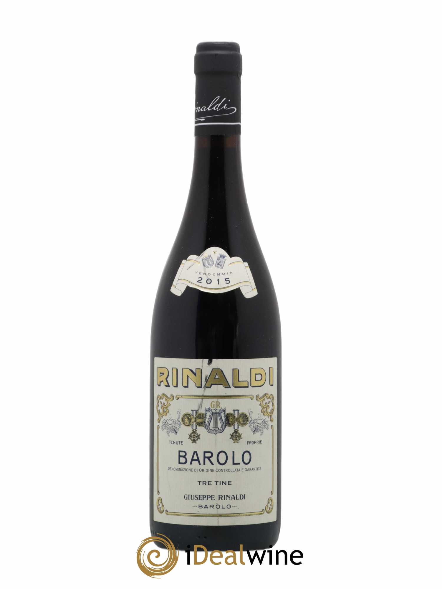 Barolo DOCG Tre Tine Giuseppe Rinaldi 2015 - Lot de 1 bouteille - 0