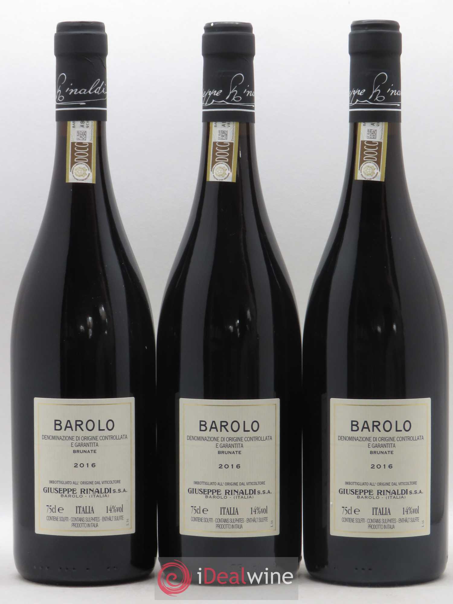 Barolo DOCG Brunate Giuseppe Rinaldi 2016 - Lotto di 3 bottiglie - 1