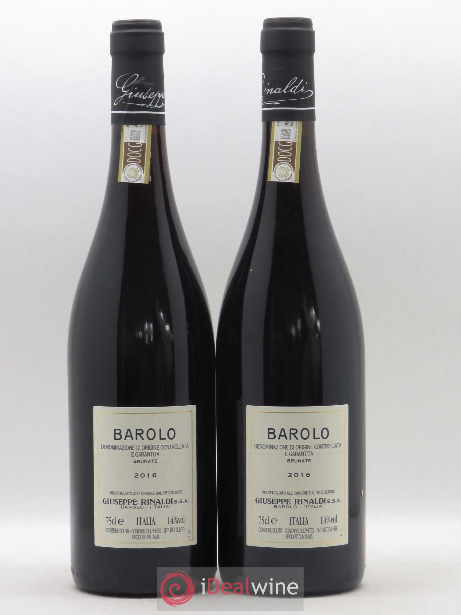 Barolo DOCG Brunate Giuseppe Rinaldi 2016 - Posten von 2 Flaschen - 1