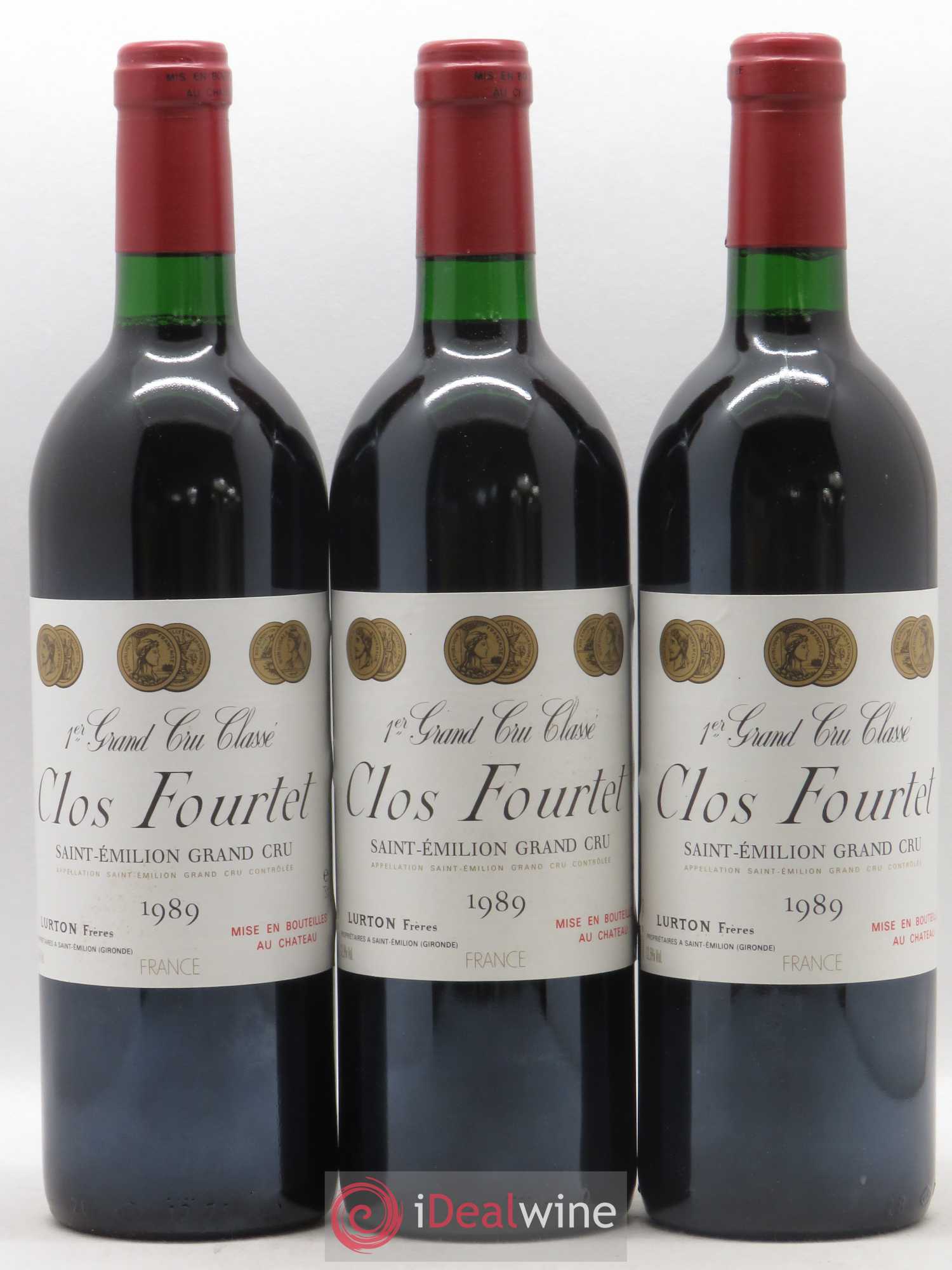 Clos Fourtet 1er Grand Cru Classé B 1989 - Lot de 12 bouteilles - 2