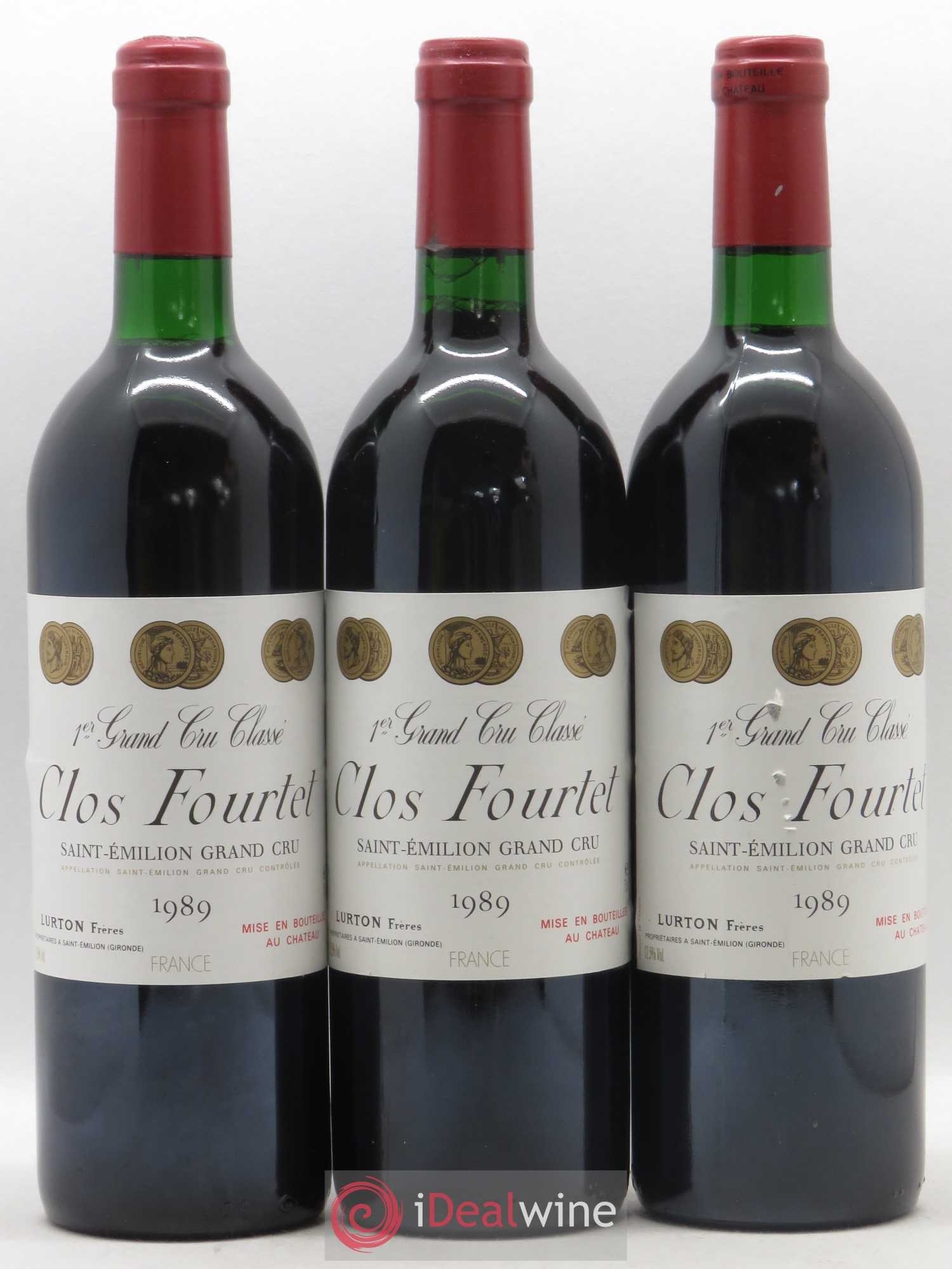 Clos Fourtet 1er Grand Cru Classé B 1989 - Lot de 12 bouteilles - 3