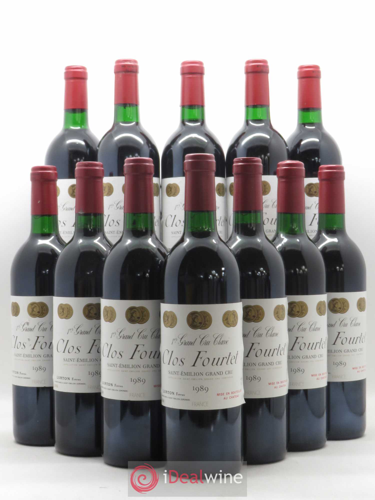 Clos Fourtet 1er Grand Cru Classé B 1989 - Lot de 12 bouteilles - 0