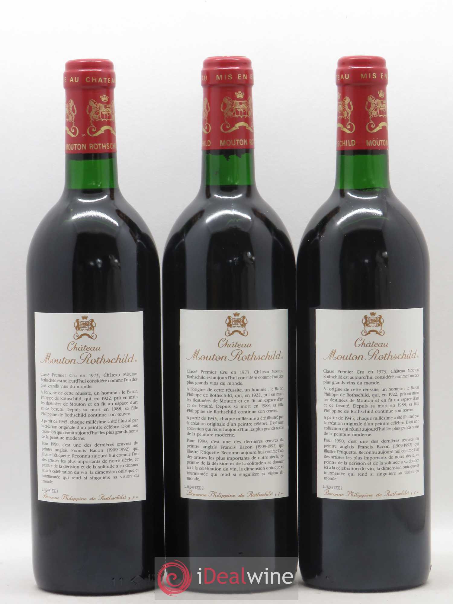 Château Mouton Rothschild 1er Grand Cru Classé 1990 - Lot de 12 bouteilles - 4