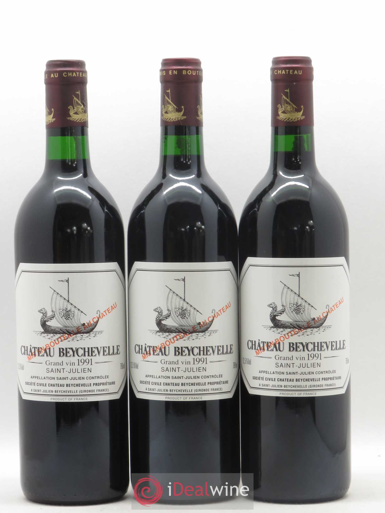 Château Beychevelle 4ème Grand Cru Classé 1991 - Lot de 12 bouteilles - 4
