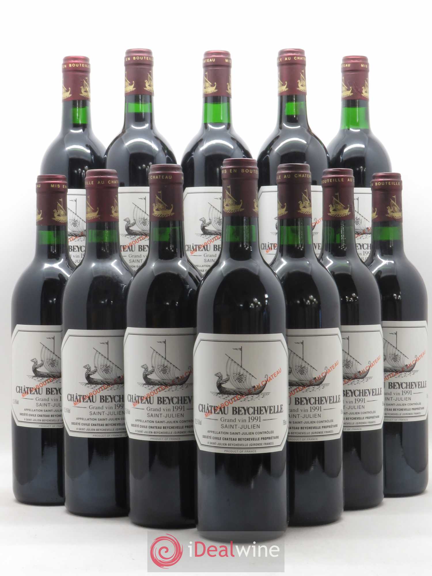 Château Beychevelle 4ème Grand Cru Classé 1991 - Lot de 12 bouteilles - 0