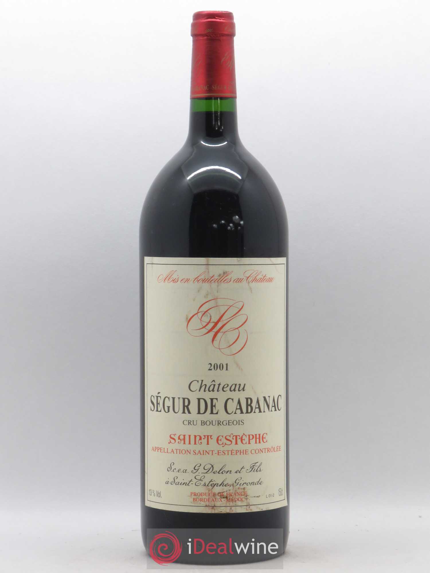 Château Ségur de Cabanac Cru Bourgeois 2001 - Lot de 1 magnum - 0