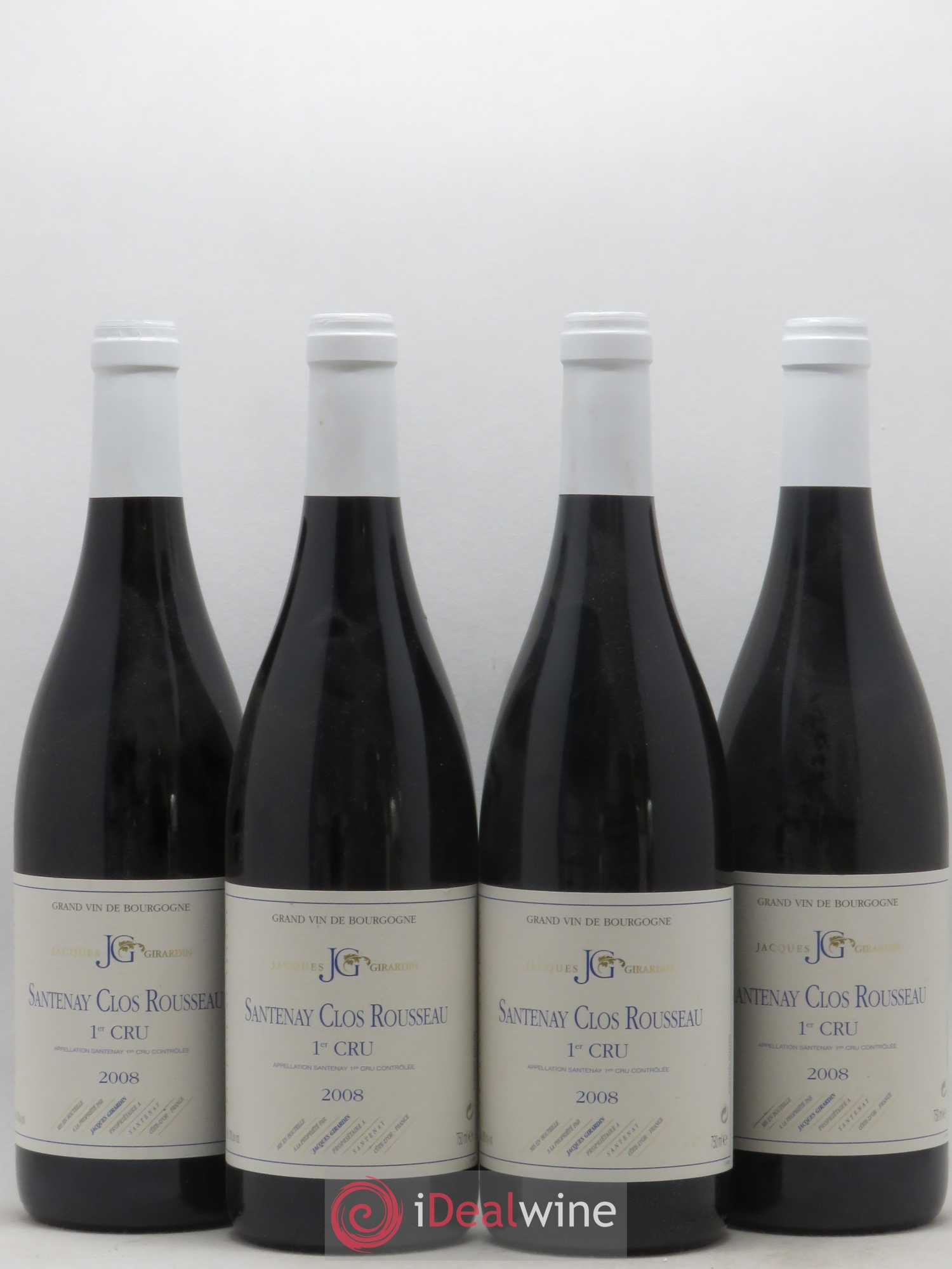 Santenay 1er Cru Clos Rousseau Girardin 2008 - Lot de 4 bouteilles - 0