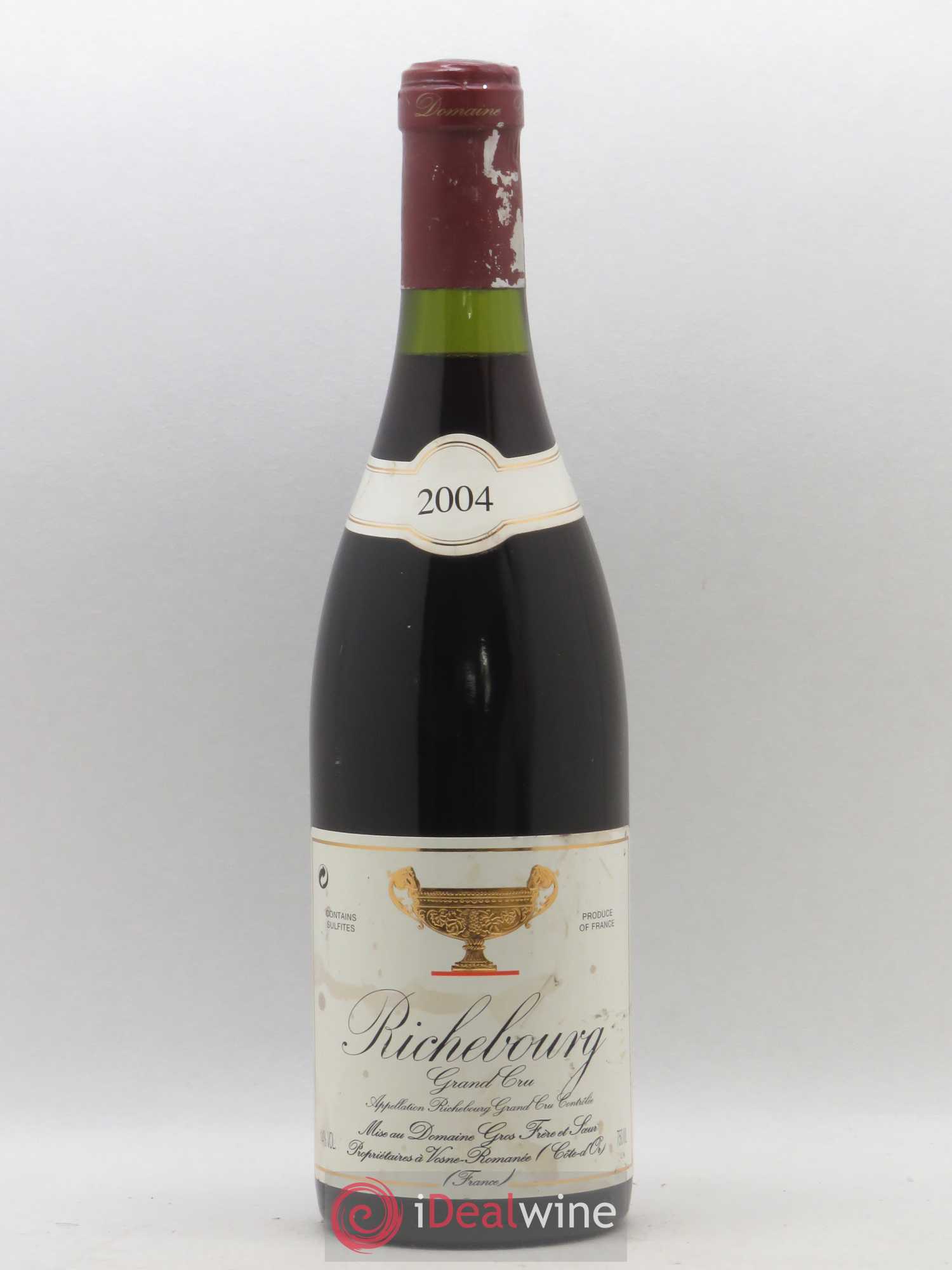 Richebourg Grand Cru Gros Frère & Soeur 2004 - Lot de 1 bouteille - 0