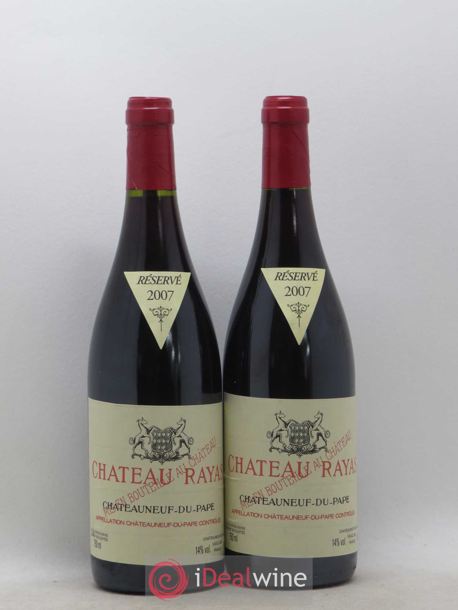 Châteauneuf-du-Pape Château Rayas Emmanuel Reynaud 2007 - Lot de 2 bouteilles - 0