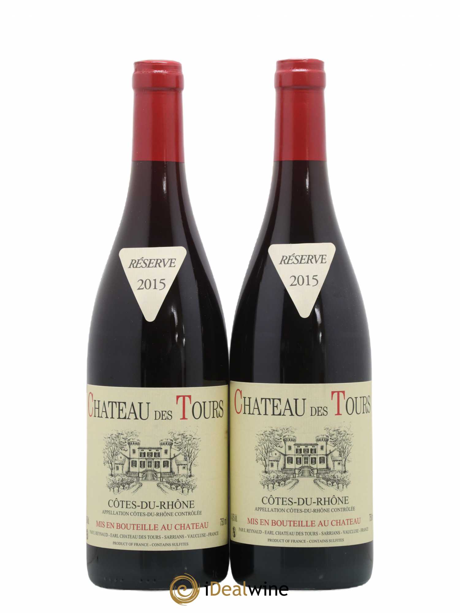 Côtes-du-Rhône Château des Tours Emmanuel Reynaud 2015 - Lot de 2 bouteilles - 0
