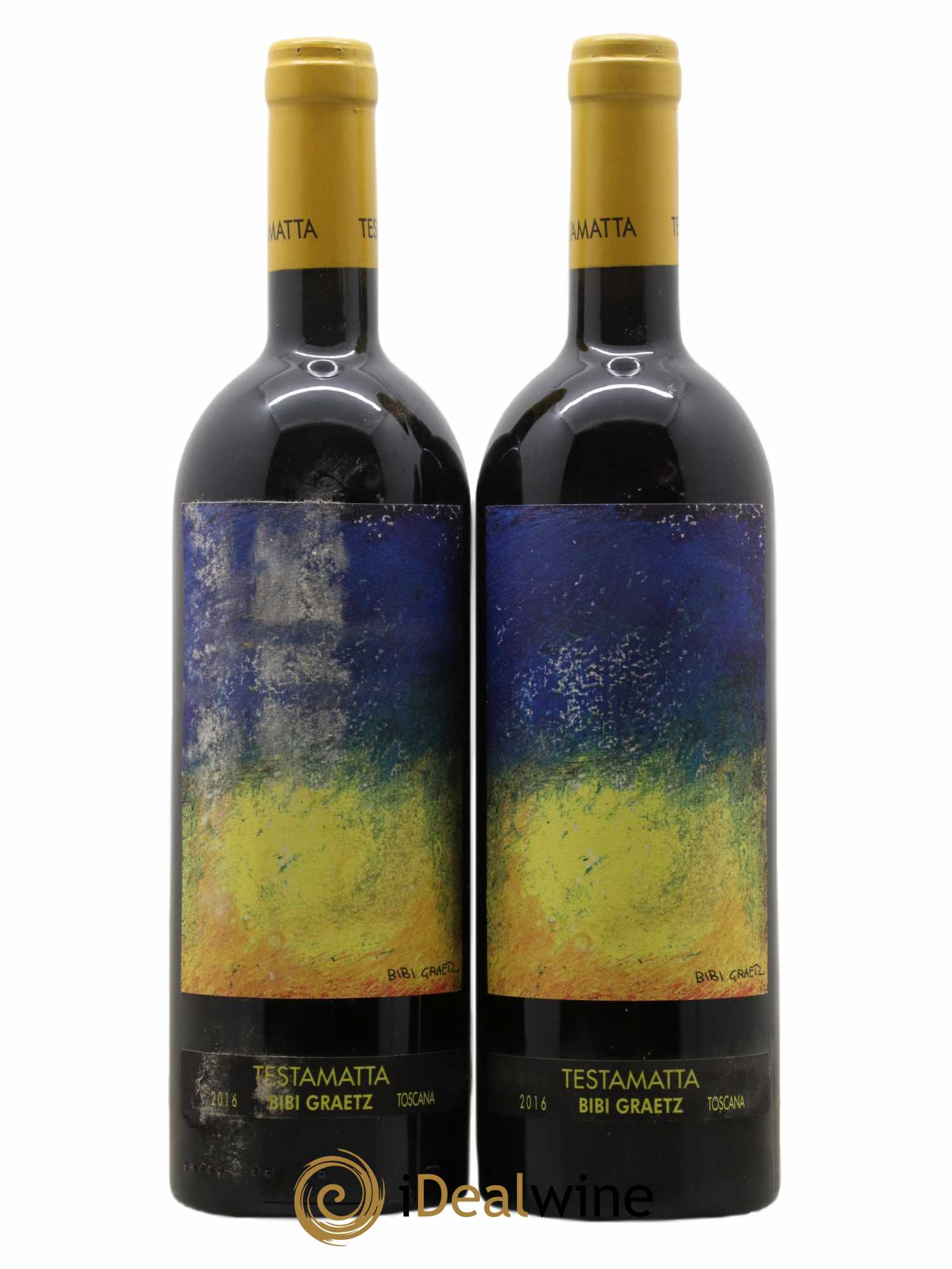 Toscana IGT Testamatta Bibi Graetz 2016 - Lot de 2 bouteilles - 0