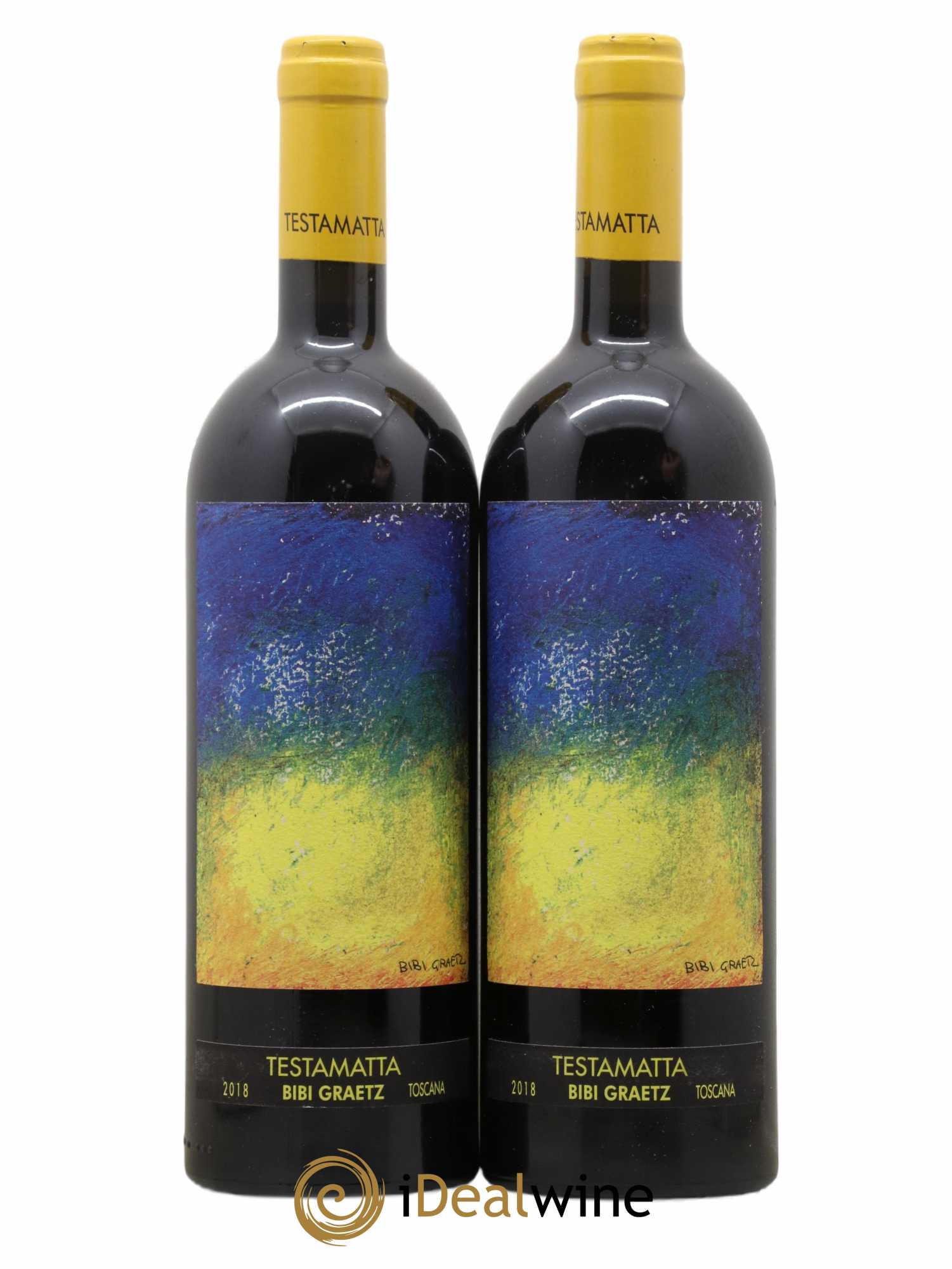 Toscana IGT Testamatta Bibi Graetz 2018 - Lot de 2 bouteilles - 0
