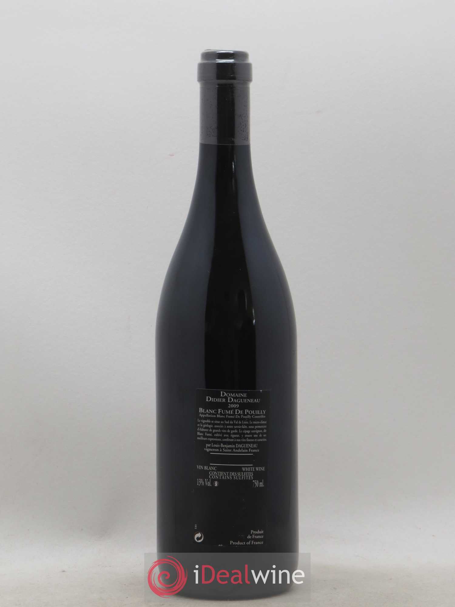 Vin de France (anciennement Pouilly-Fumé) Silex Dagueneau (Domaine Didier - Louis-Benjamin) 2009 - Lot de 1 bouteille - 1