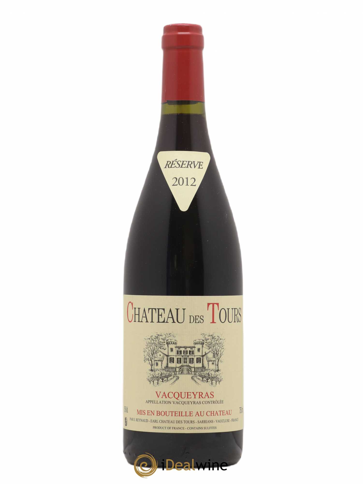 Vacqueyras Château des Tours Emmanuel Reynaud 2012 - Lot de 1 bouteille - 0