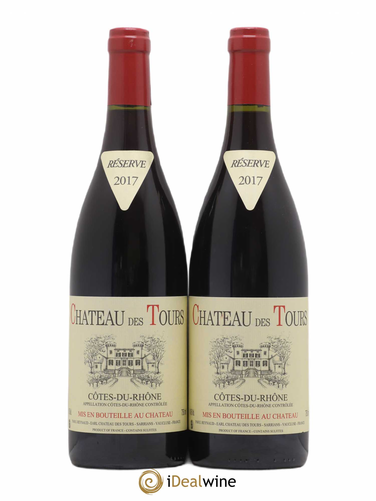 Côtes-du-Rhône Château des Tours Emmanuel Reynaud 2017 - Lot de 2 bouteilles - 0