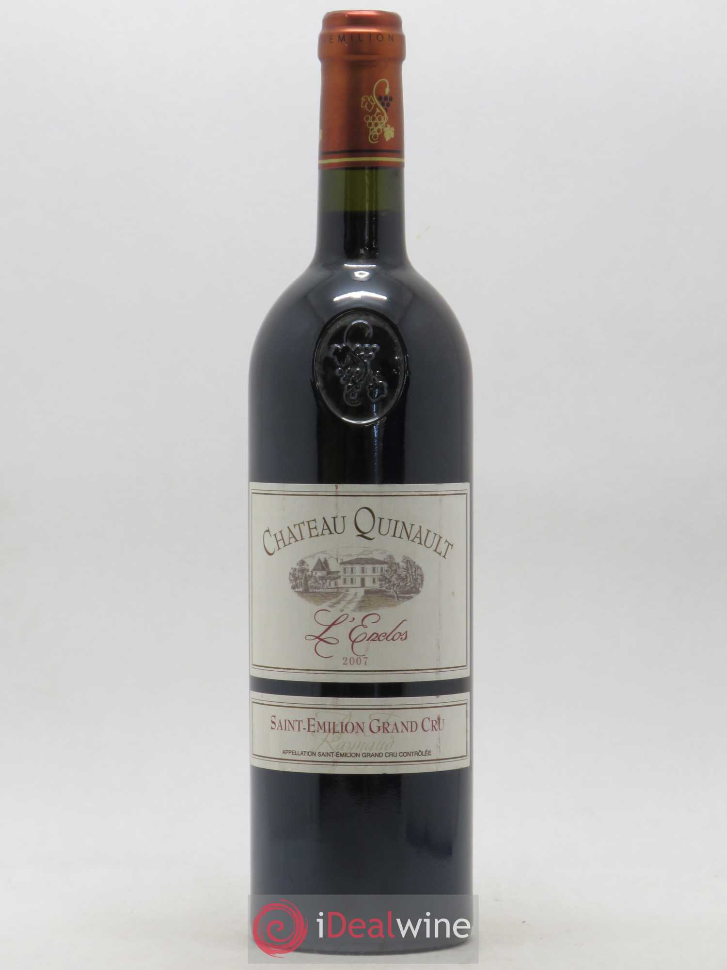 Château Quinault L'Enclos 2007 - Lot de 1 bouteille - 0