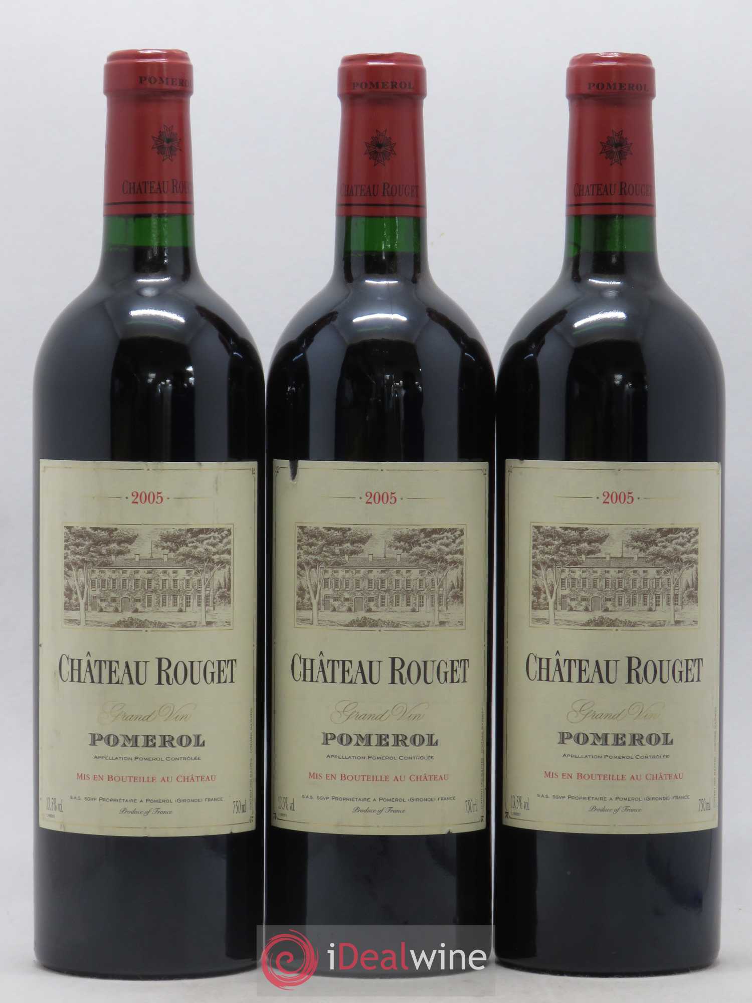 Château Rouget 2005 - Lot of 3 bottles - 0