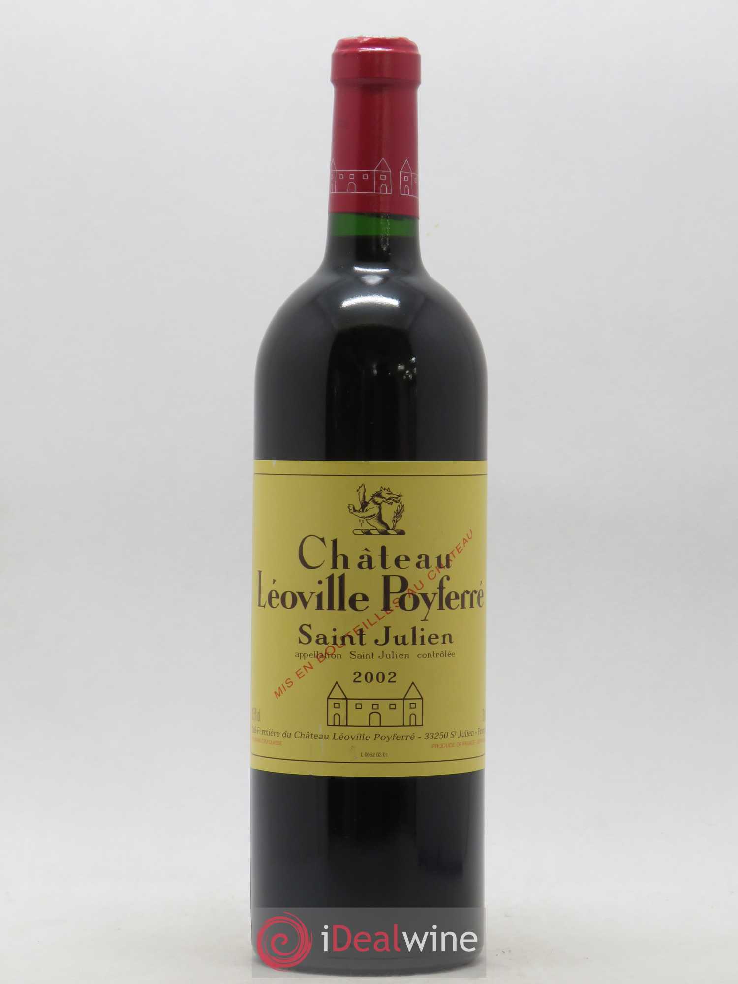 Château Léoville Poyferré 2ème Grand Cru Classé 2002 - Lot de 1 bouteille - 0