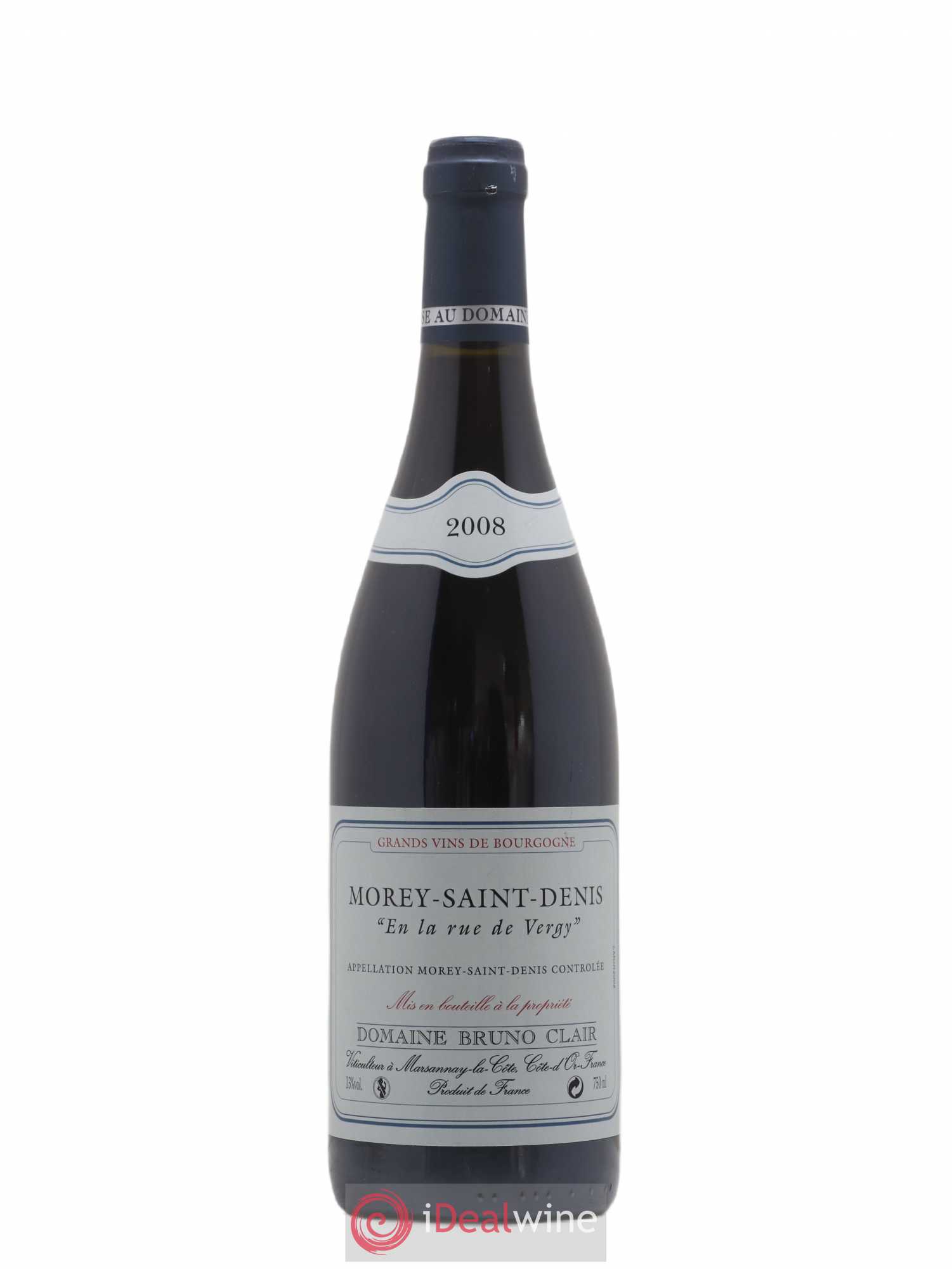 Morey-Saint-Denis En la Rue de Vergy Bruno Clair (Domaine) 2008 - Lot de 1 bouteille - 0