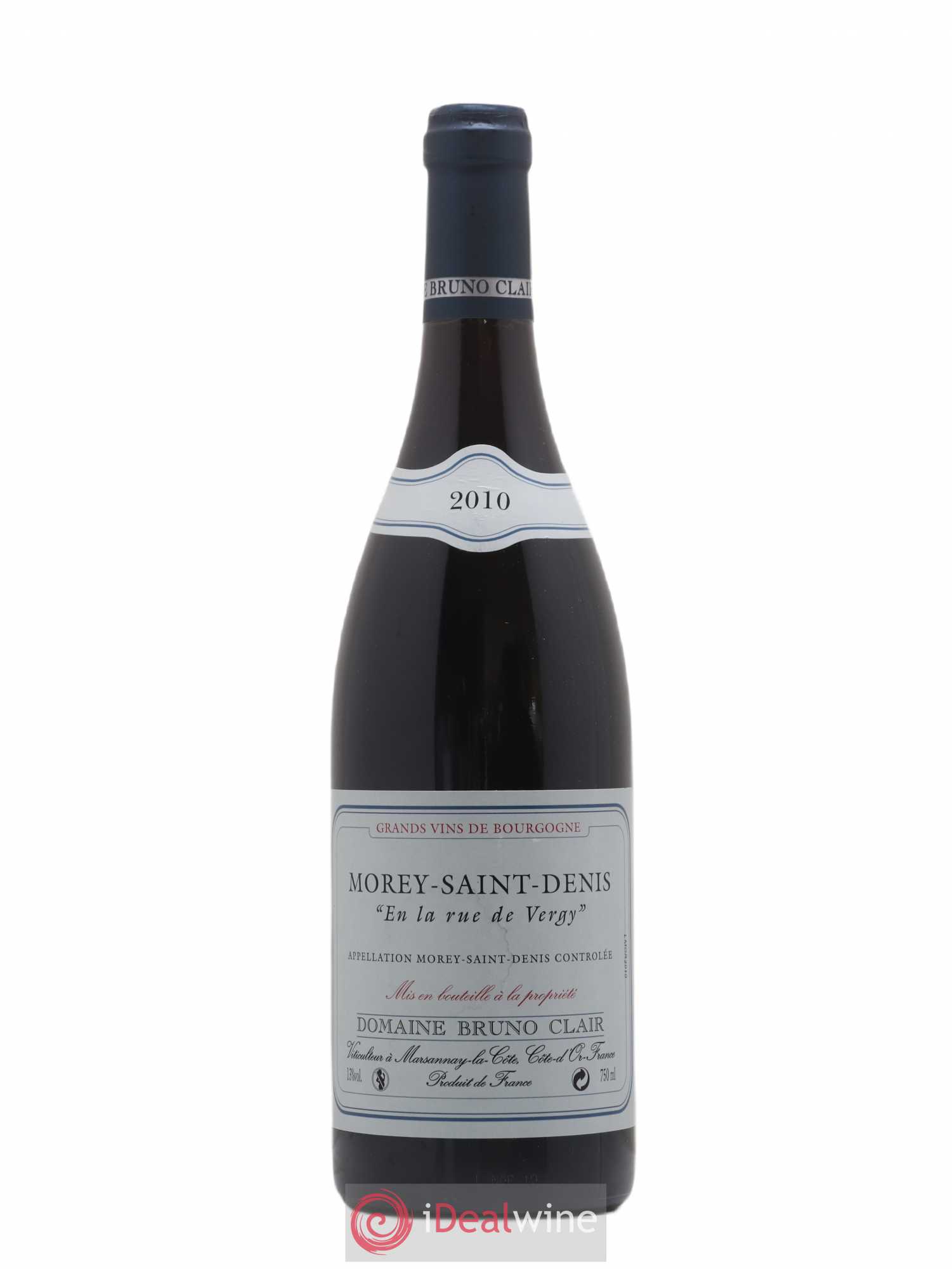 Morey-Saint-Denis En la Rue de Vergy Bruno Clair (Domaine) 2010 - Lot de 1 bouteille - 0