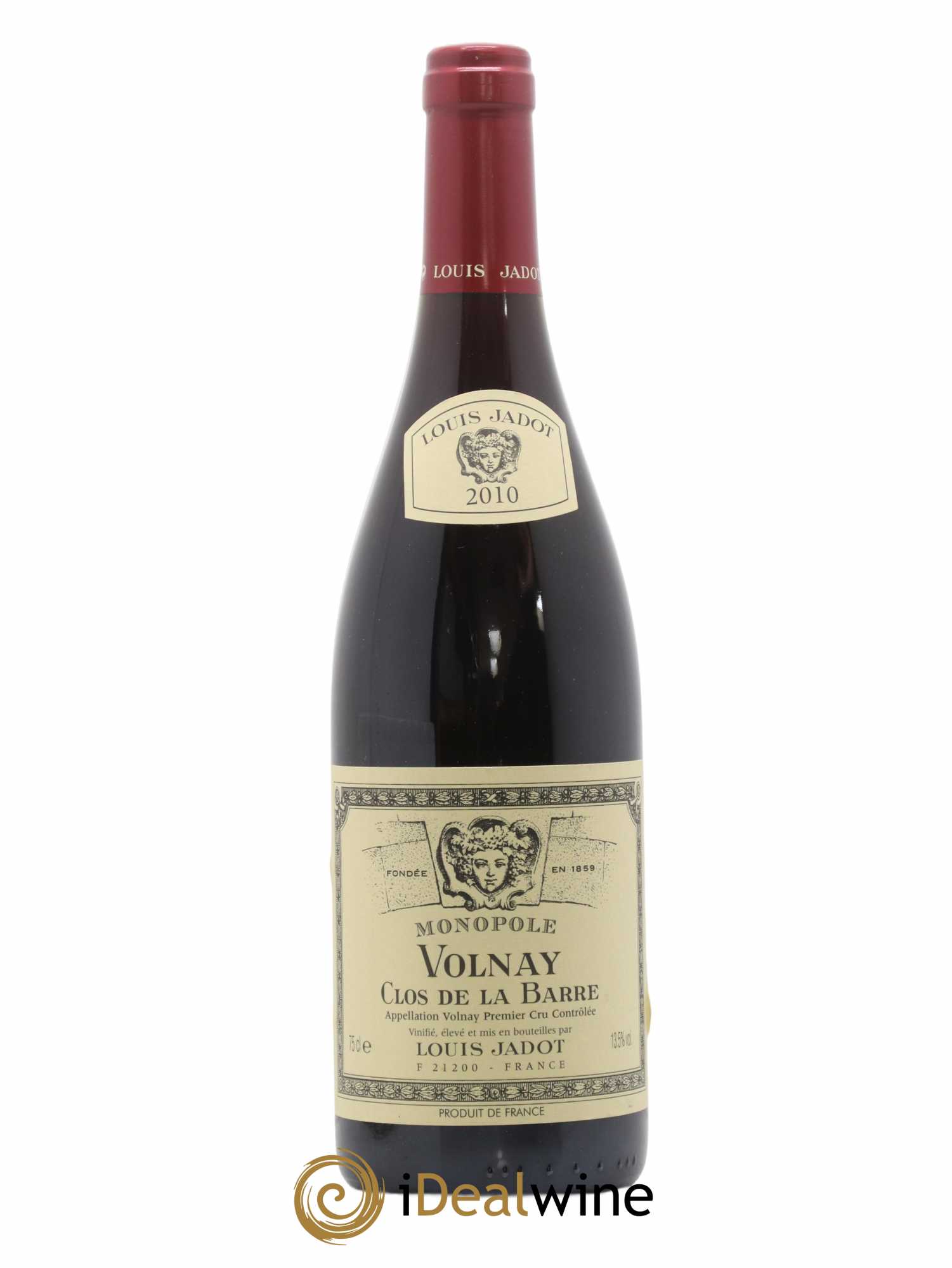 Volnay 1er Cru Clos de la Barre Monopole Maison Louis Jadot 2010 - Lot of 1 bottle - 0