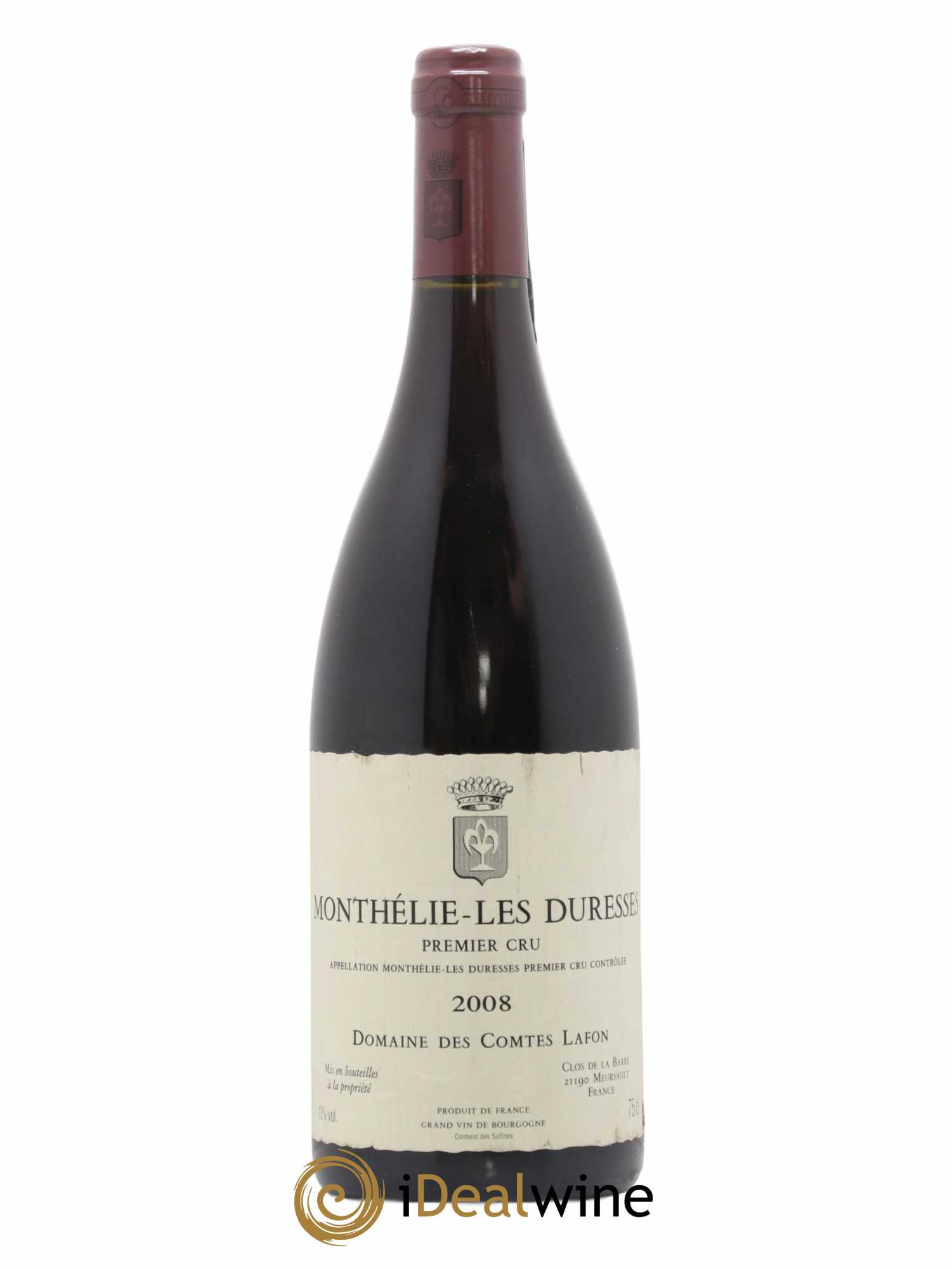 Monthélie 1er Cru Les Duresses Comtes Lafon (Domaine des) 2008 - Lot de 1 bouteille - 0
