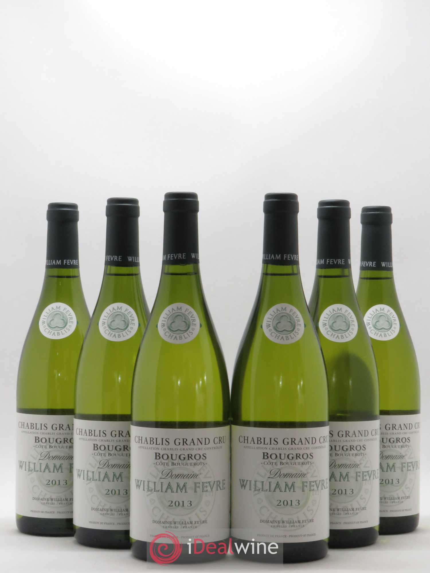 Chablis Grand Cru Bougros Côte Bouguerots William Fèvre 2013 - Lot de 6 bouteilles - 0