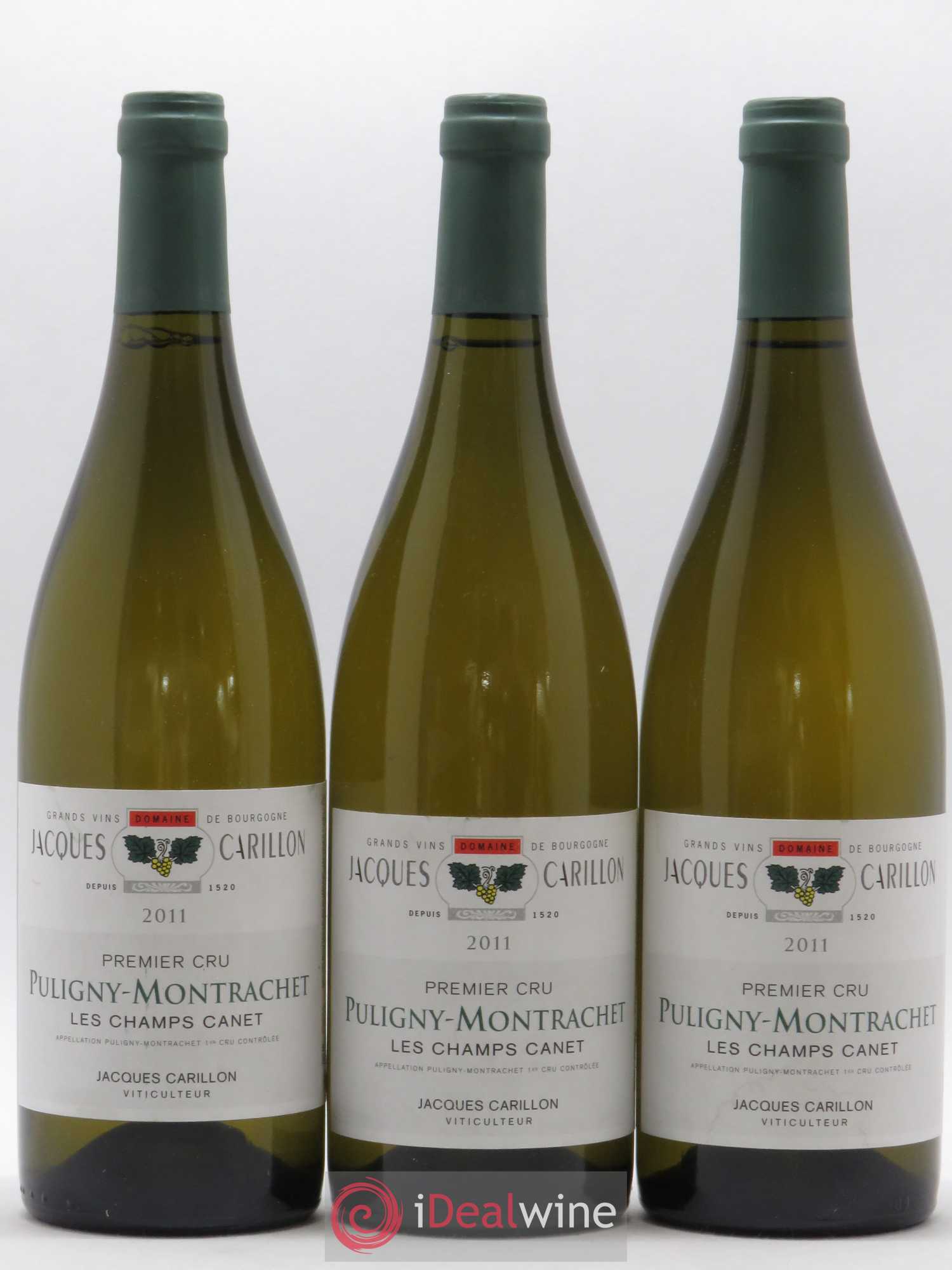 Puligny-Montrachet 1er Cru Les Champs Canet Jacques Carillon (Domaine) 2011 - Lot of 3 bottles - 0