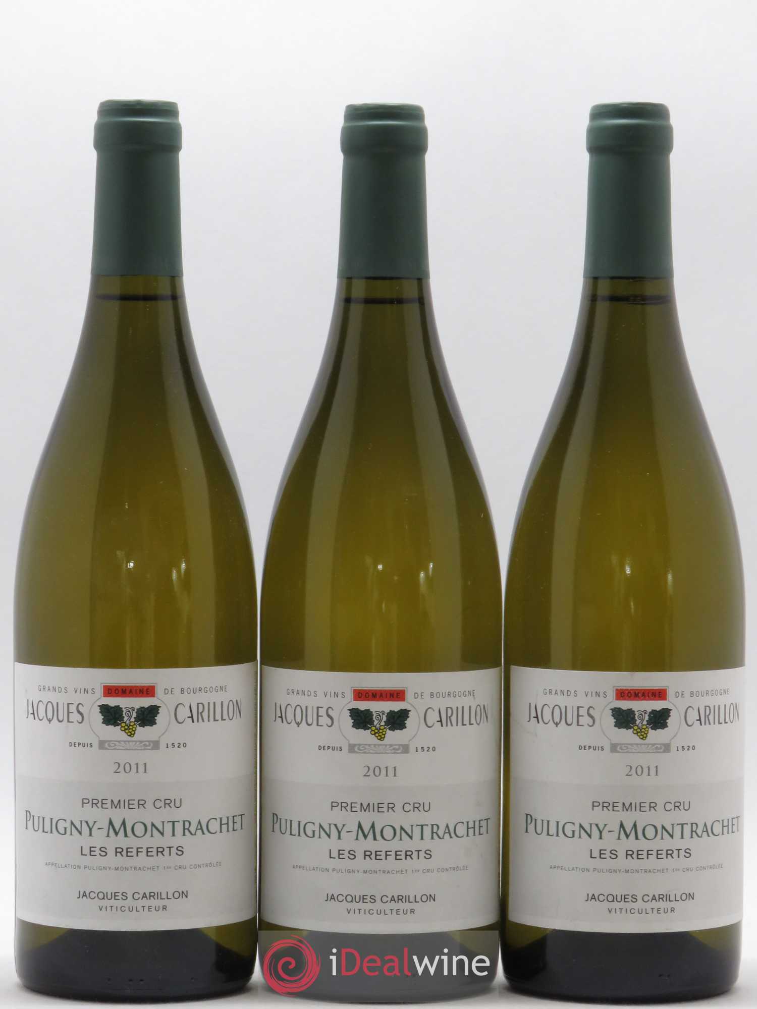 Puligny-Montrachet 1er Cru Les Referts Jacques Carillon (Domaine) 2011 - Lot de 3 bouteilles - 0