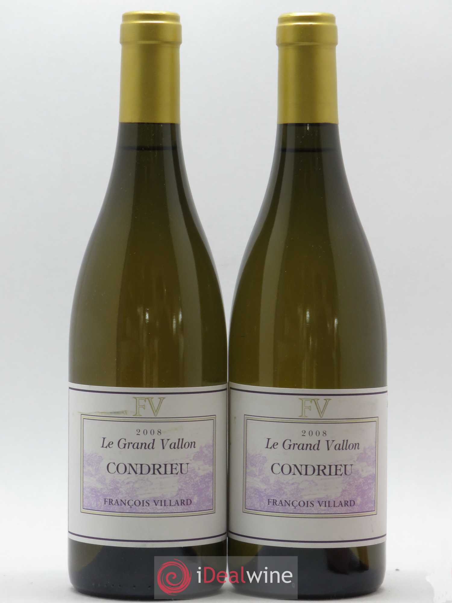 Condrieu Le Grand Vallon François Villard 2008 - Lot de 2 bouteilles - 0