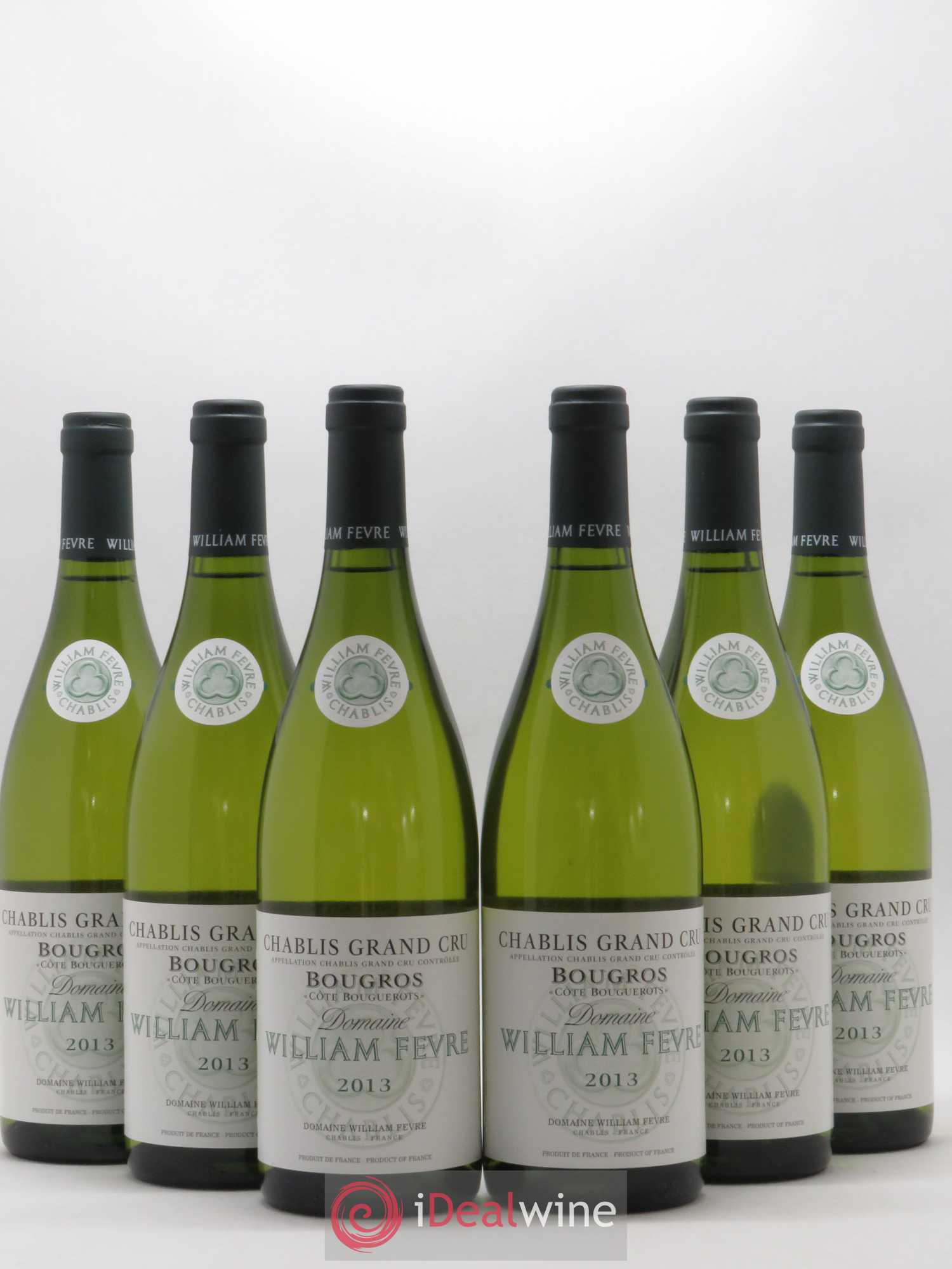 Chablis Grand Cru Bougros Côte Bouguerots William Fèvre 2013 - Lot de 6 bouteilles - 0