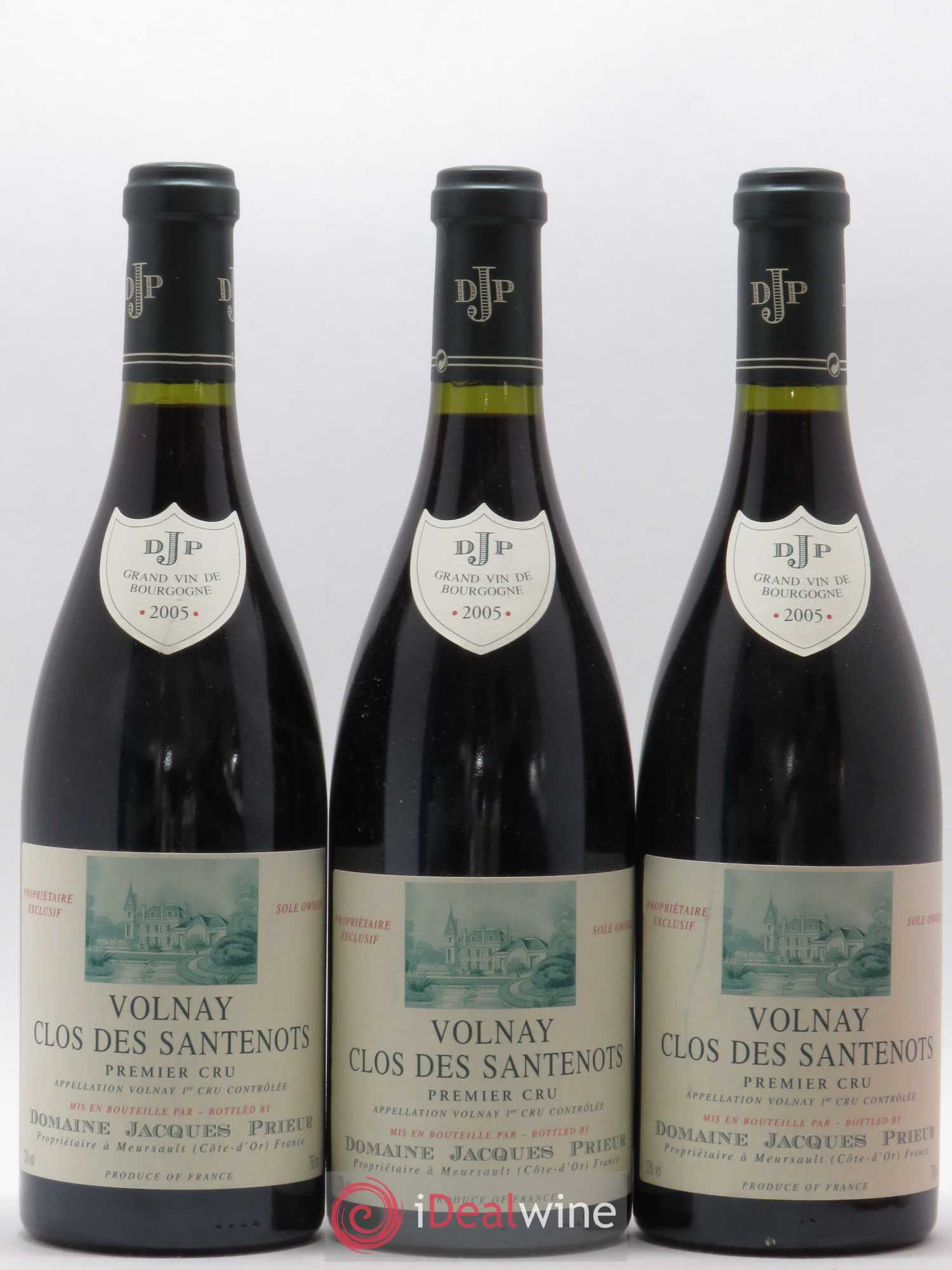 Volnay 1er Cru Clos des Santenots Jacques Prieur (Domaine) 2005 - Lot de 3 bouteilles - 0