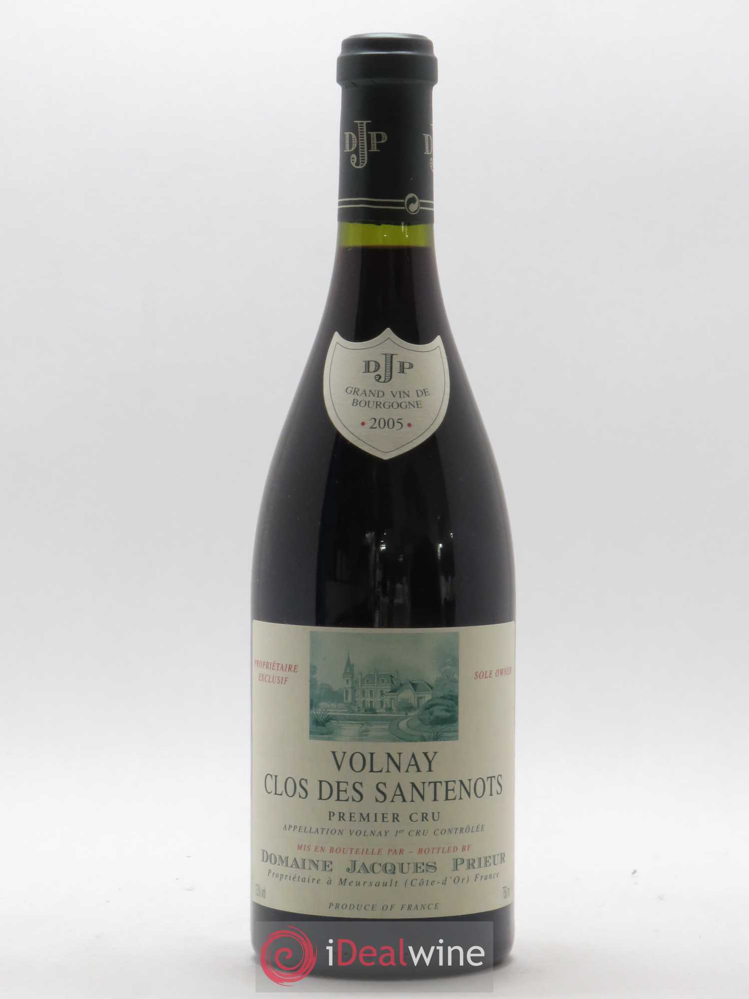 Volnay 1er Cru Clos des Santenots Jacques Prieur (Domaine) 2005 - Lot de 1 bouteille - 0