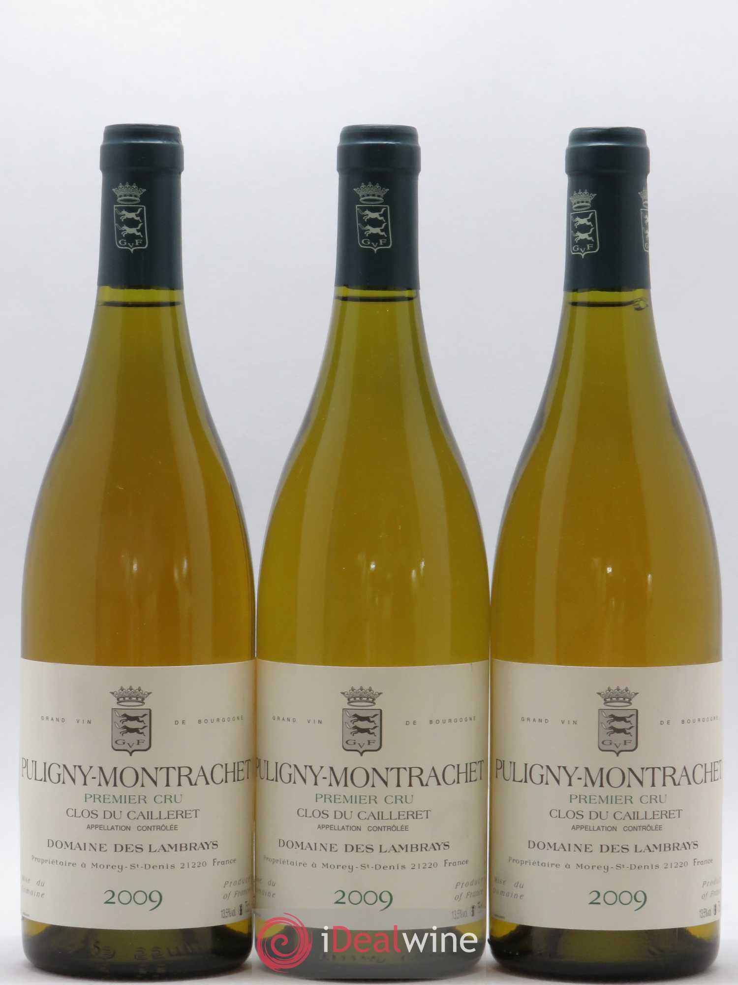 Puligny-Montrachet 1er Cru Clos du Cailleret Domaine des Lambrays 2009 - Lot de 3 bouteilles - 0