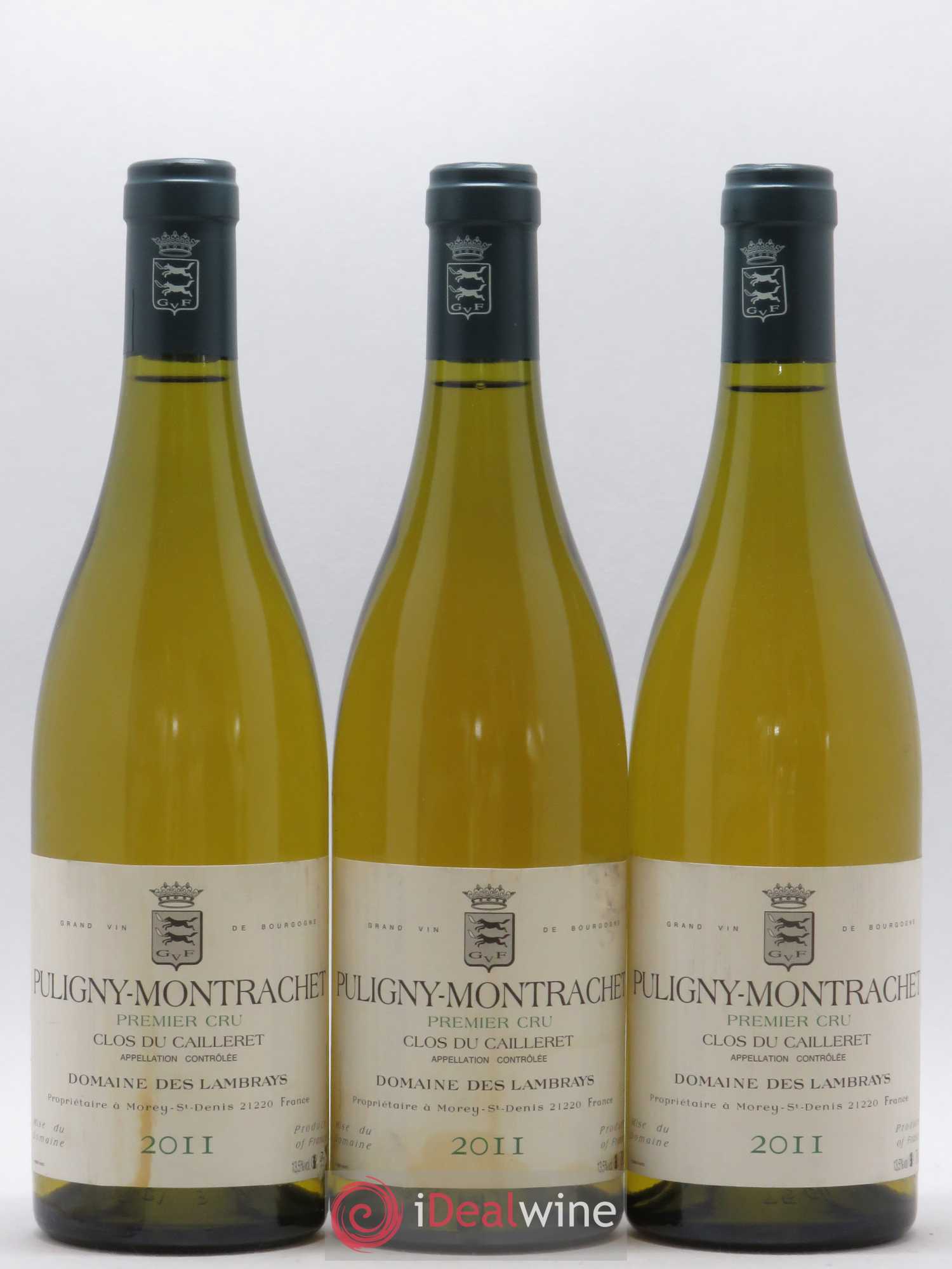 Puligny-Montrachet 1er Cru Clos du Cailleret Domaine des Lambrays 2011 - Lot de 3 bouteilles - 0