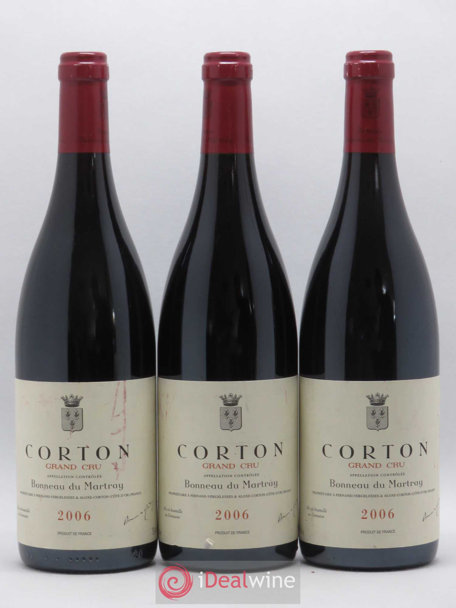 Corton Grand Cru Bonneau du Martray (Domaine) 2006 - Lot de 3 bouteilles - 0