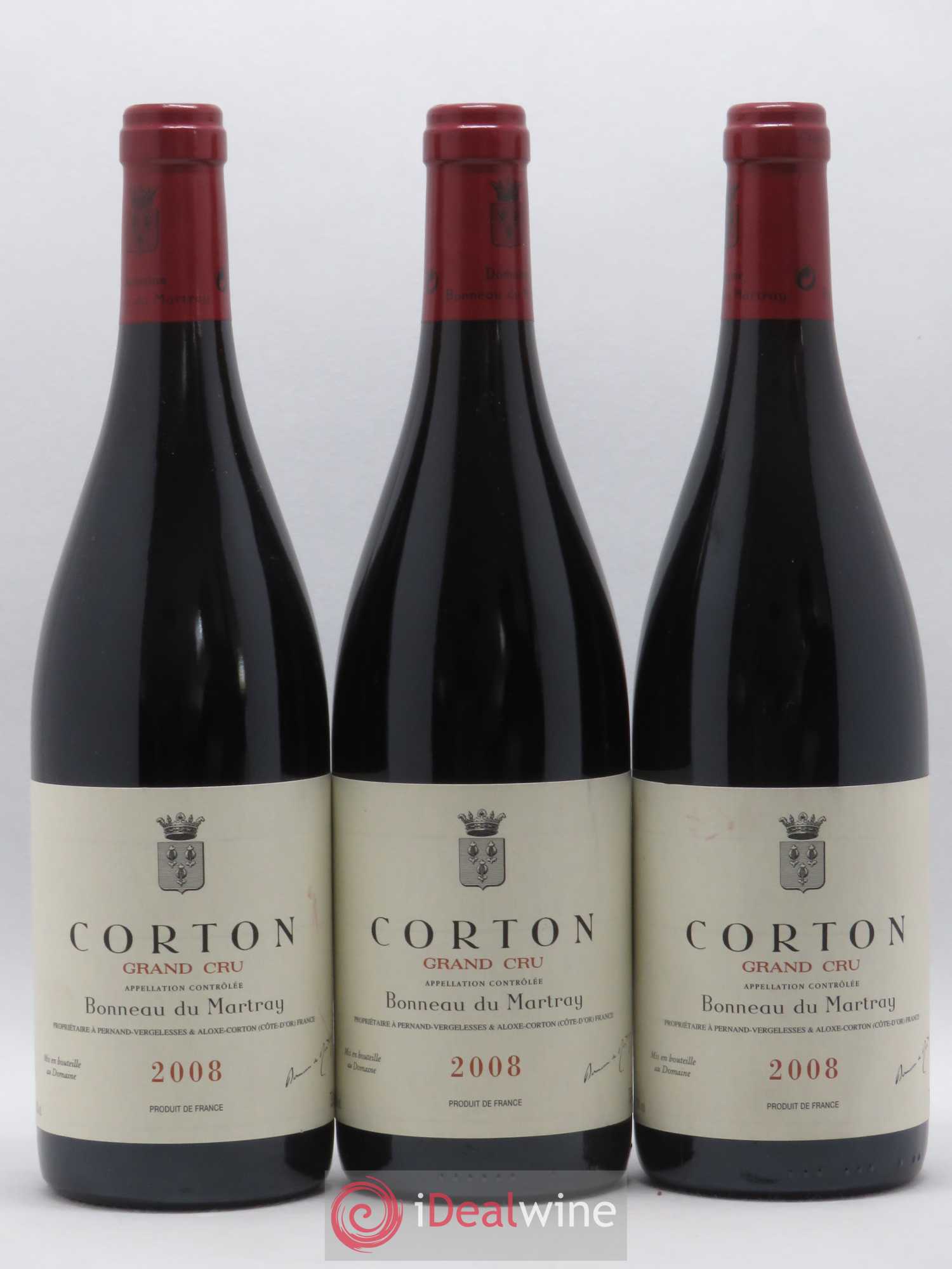 Corton Grand Cru Bonneau du Martray (Domaine) 2008 - Lot de 3 bouteilles - 0
