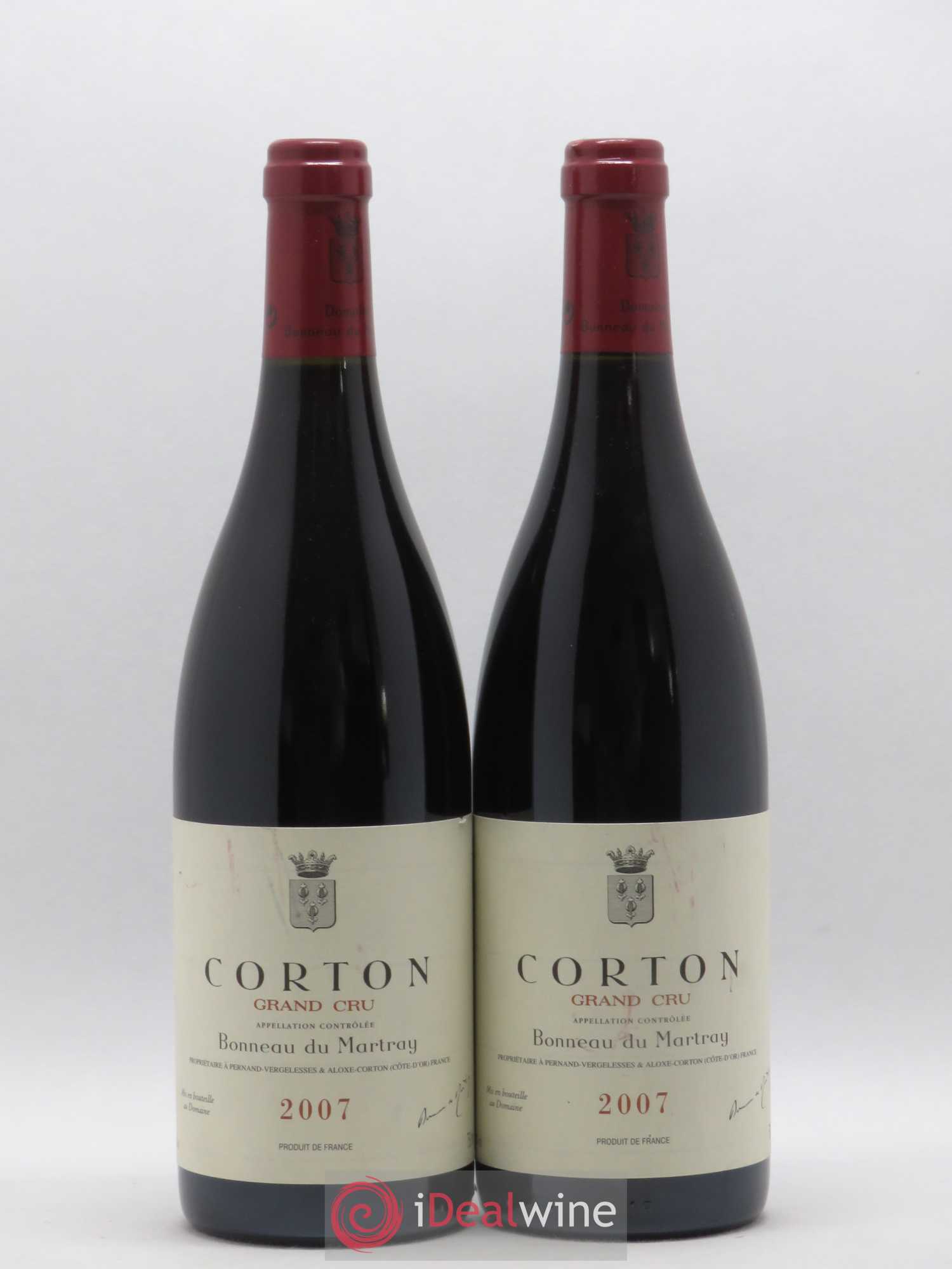 Corton Grand Cru Bonneau du Martray (Domaine) 2007 - Lot de 2 bouteilles - 0