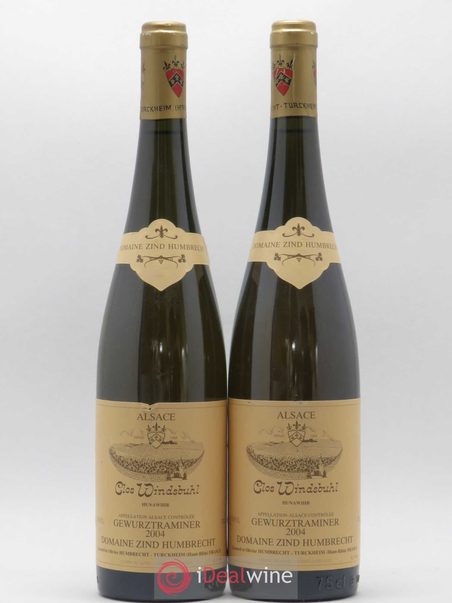Alsace Gewurztraminer Clos Windsbuhl Zind-Humbrecht (Domaine) 2004 - Lot de 2 bouteilles - 0