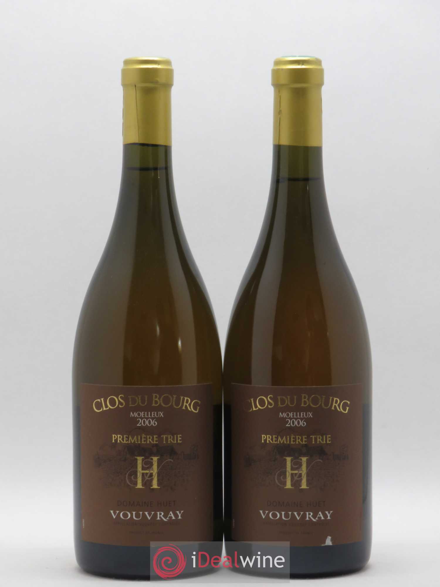 Vouvray Clos du Bourg Moelleux 1ère trie Domaine Huet 2006 - Lot de 2 bouteilles - 0