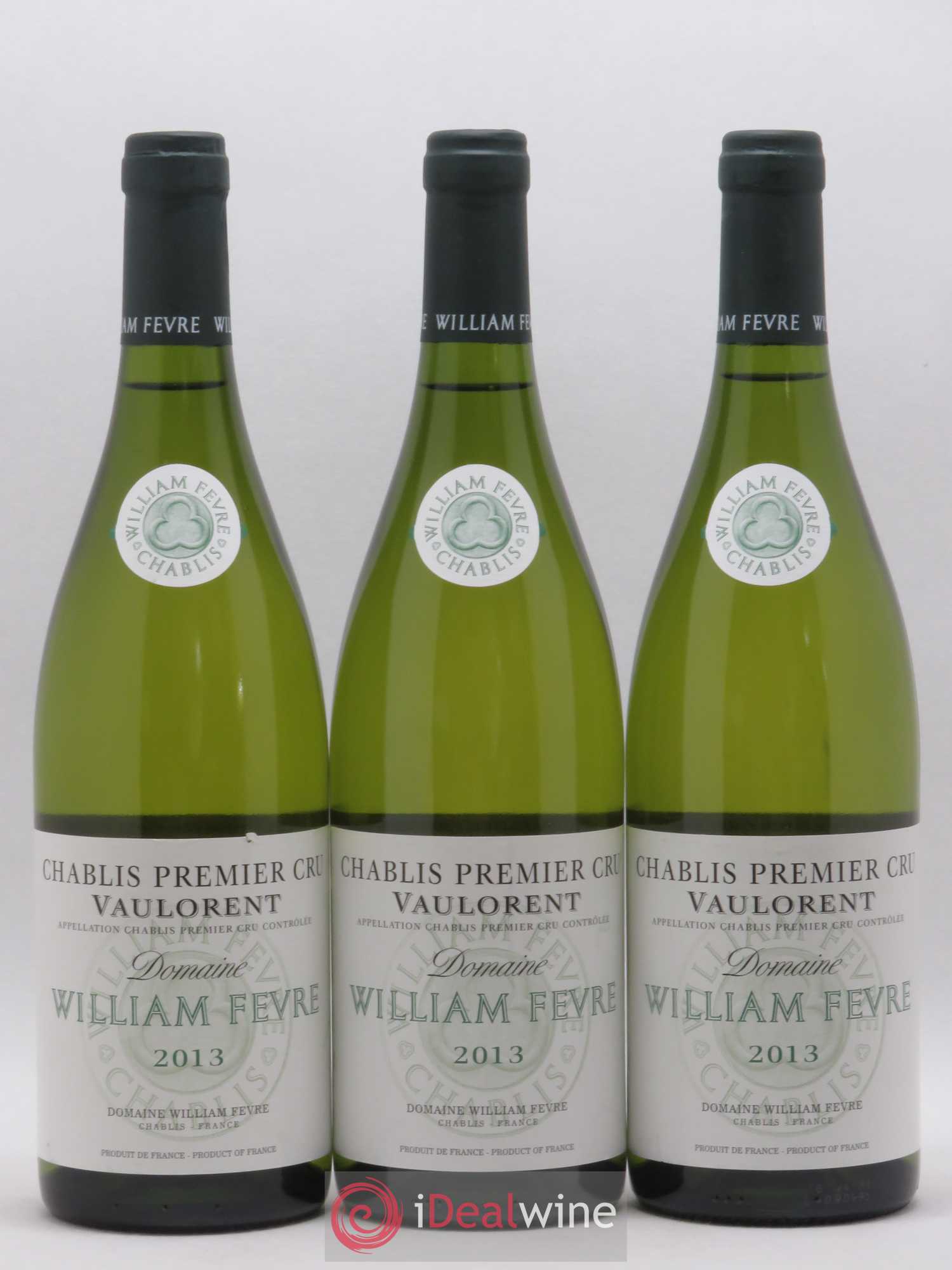 Chablis 1er Cru Vaulorent William Fèvre 2013 - Lot de 3 bouteilles - 0