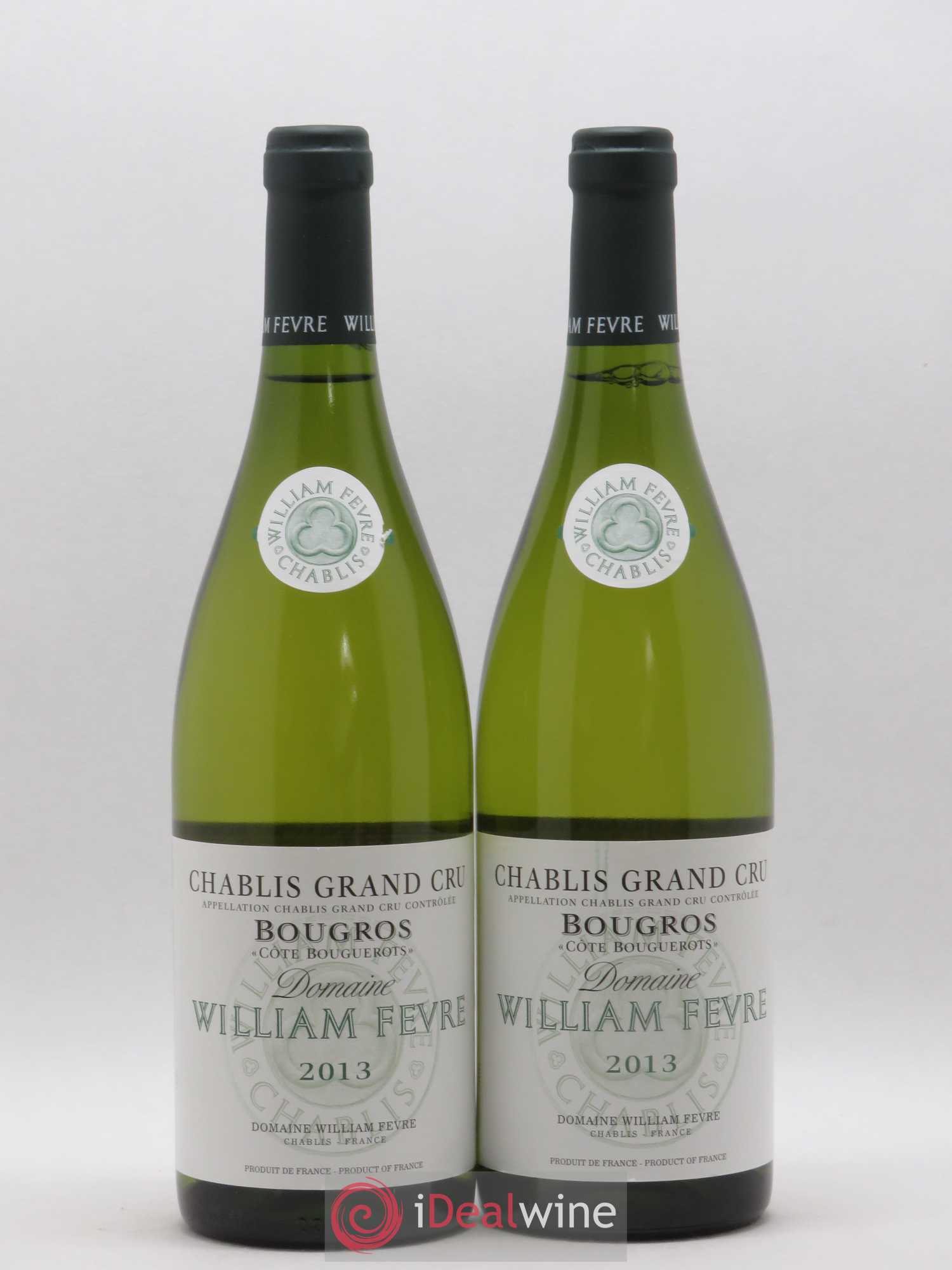 Chablis Grand Cru Bougros Côte Bouguerots William Fèvre 2013 - Lot de 2 bouteilles - 0