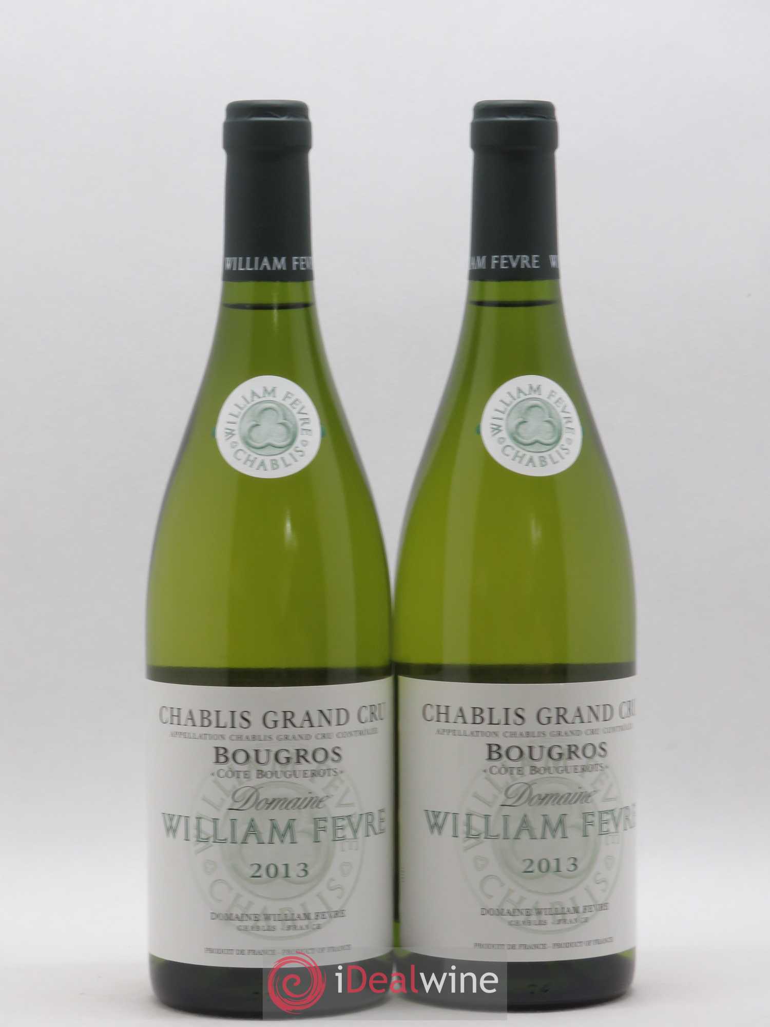 Chablis Grand Cru Bougros Côte Bouguerots William Fèvre 2013 - Lot de 2 bouteilles - 0
