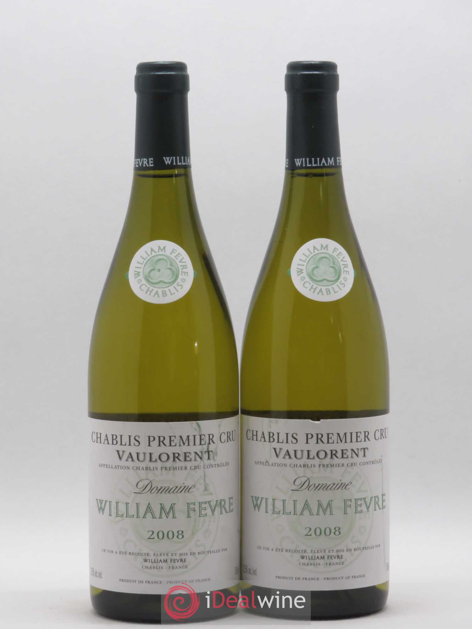 Chablis 1er Cru Vaulorent William Fèvre 2008 - Lot de 2 bouteilles - 0