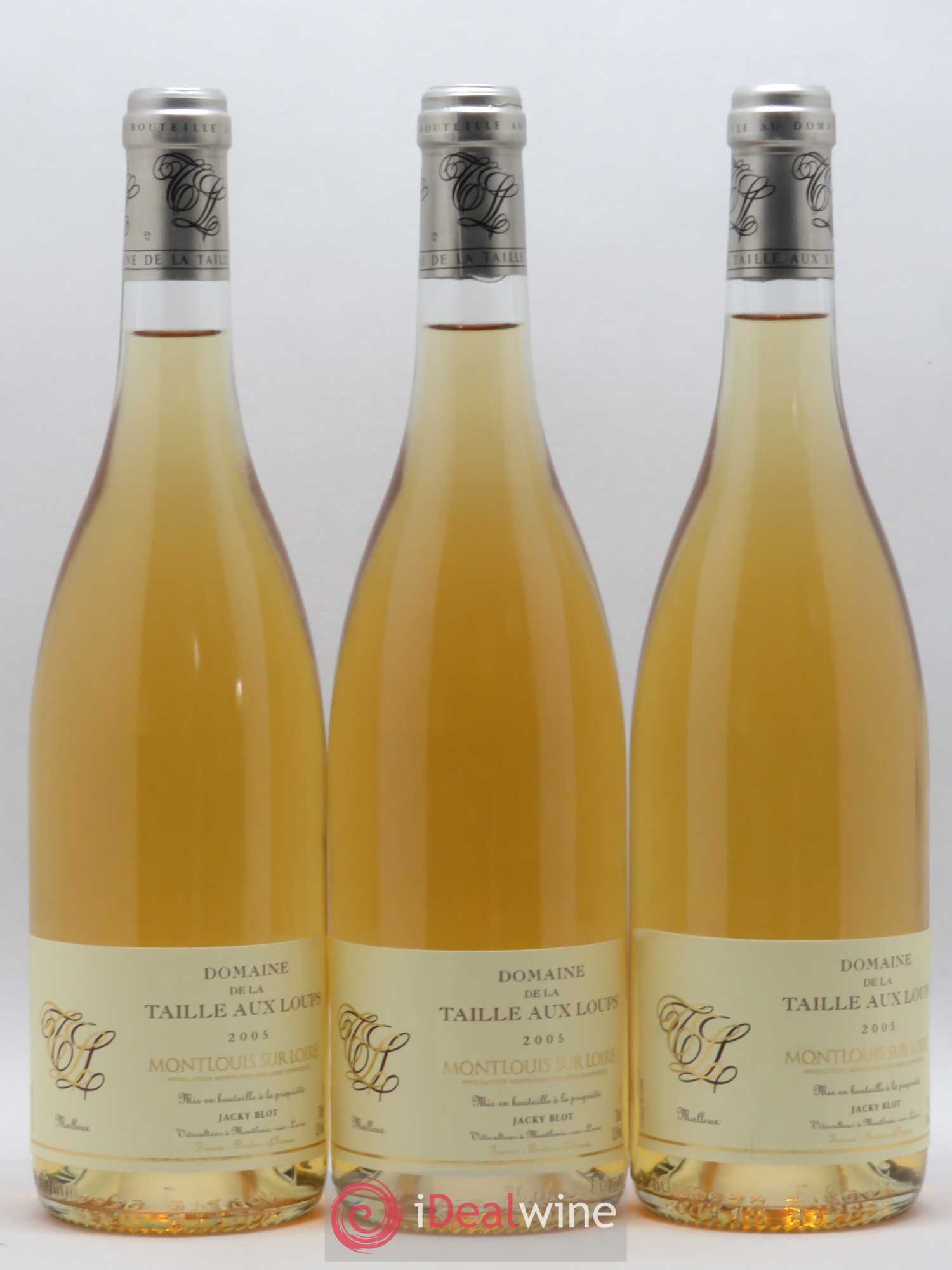 Montlouis-sur-Loire Moelleux La Taille aux Loups - Jacky Blot 2005 - Lotto di 3 bottiglie - 0