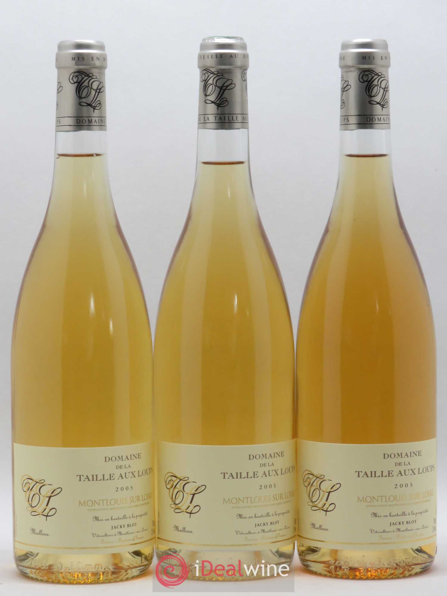 Montlouis-sur-Loire Moelleux La Taille aux Loups - Jacky Blot 2005 - Lotto di 3 bottiglie - 0