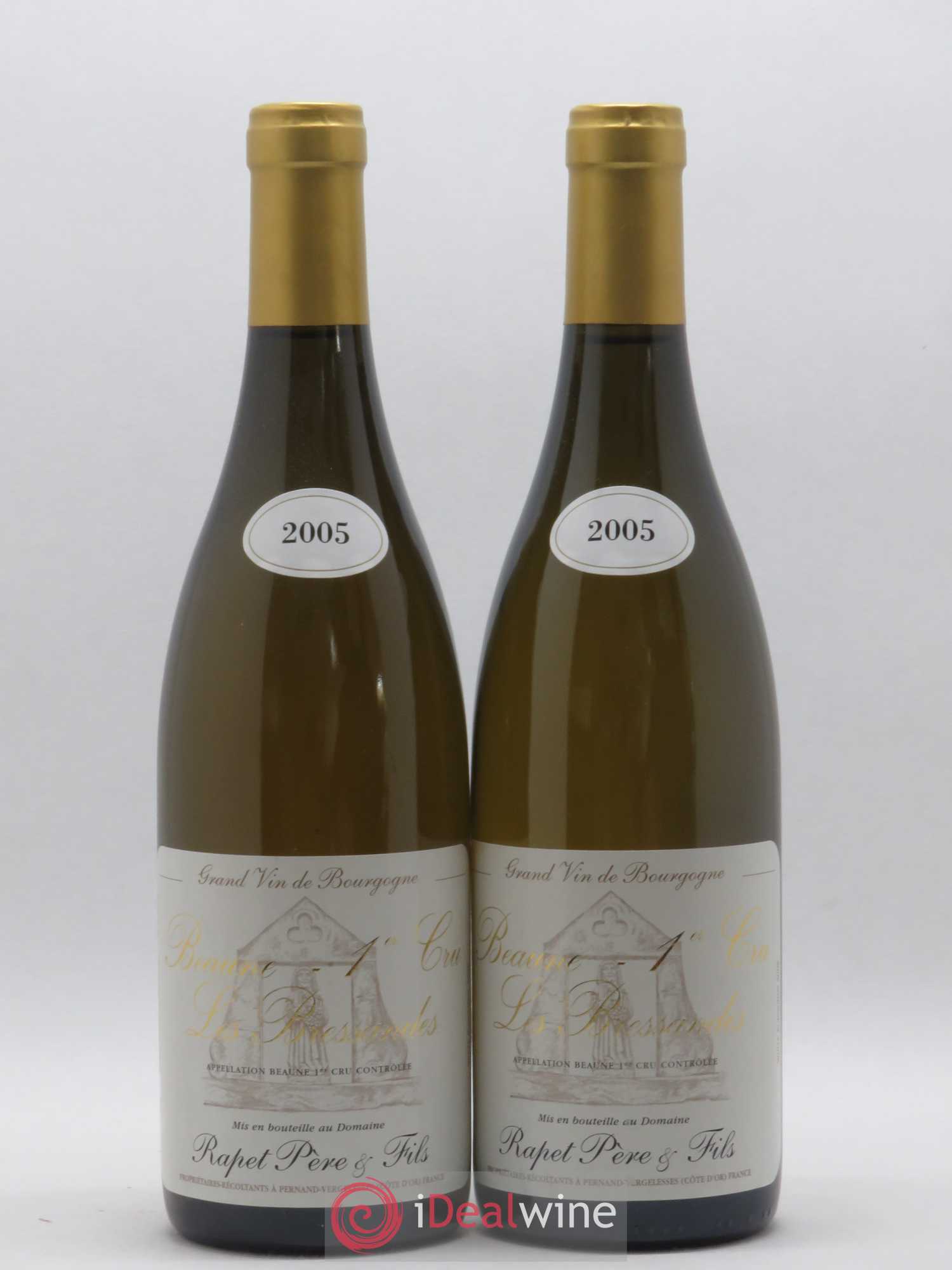 Beaune 1er Cru Les Bressandes Rapet Père et Fils 2005 - Posten von 2 Flaschen - 0